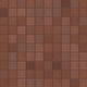 2x2 Straight Set Sheeted Original Ceramic Mosaic Tile in Antique