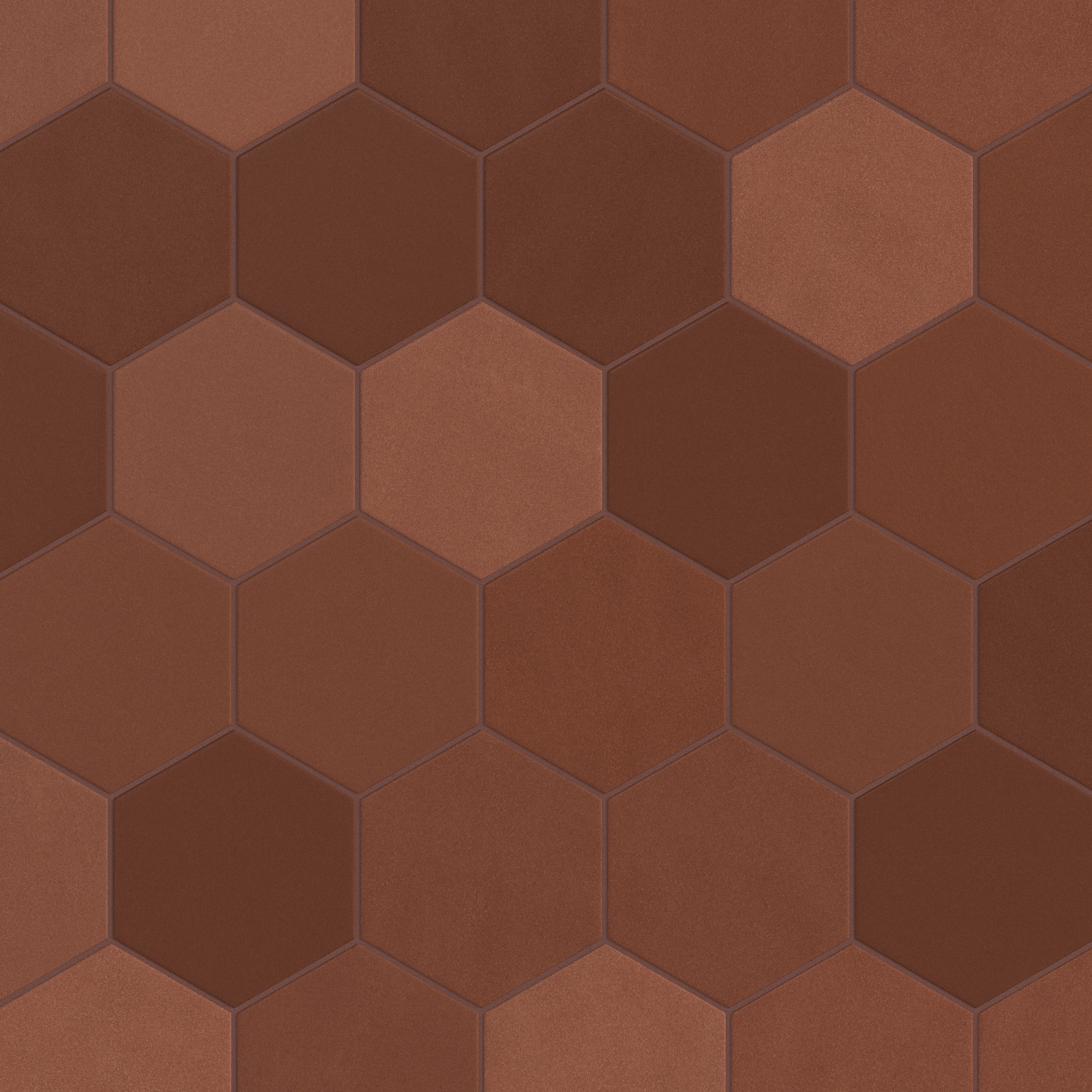 8" Hexagon Original Ceramic Tile in Antique