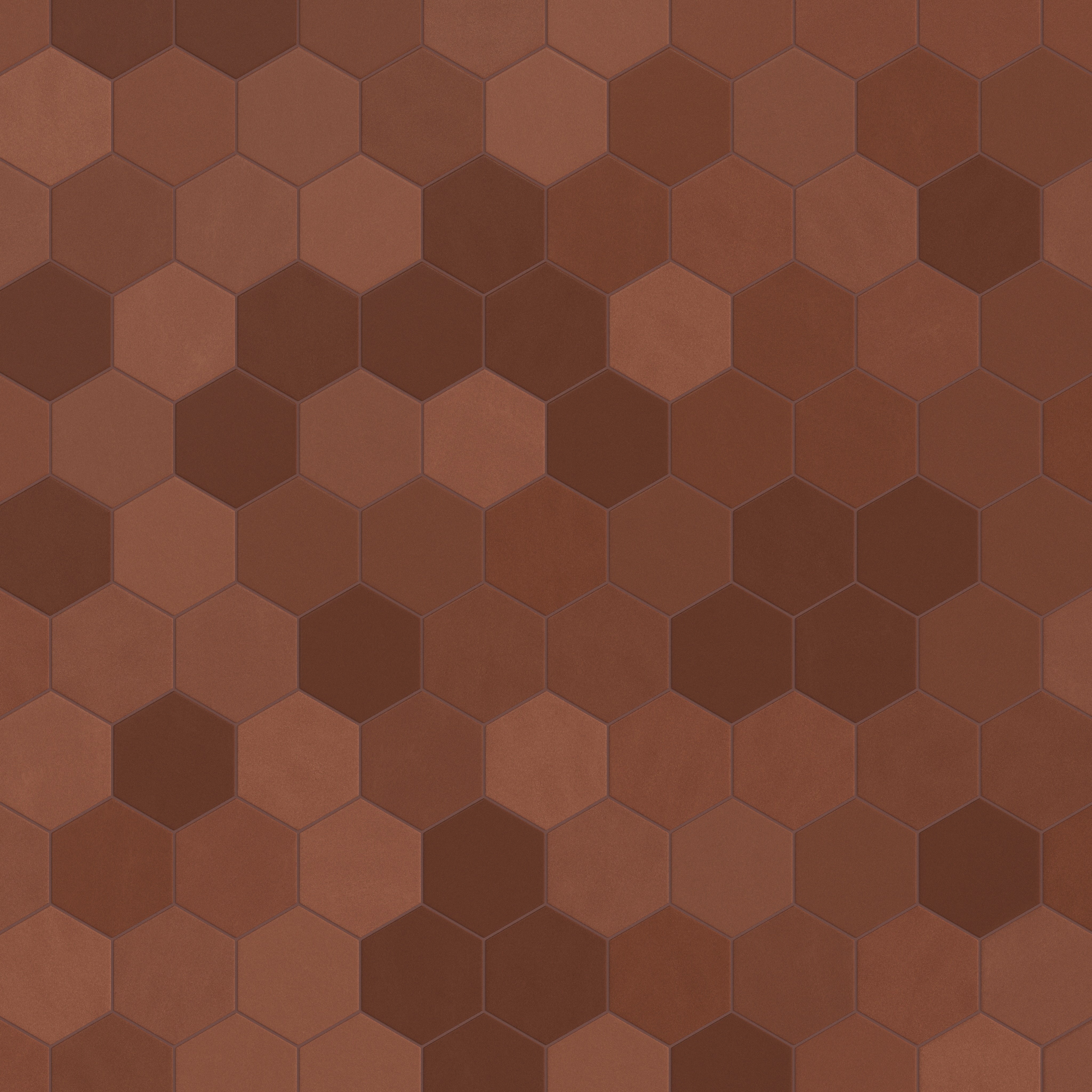 8" Hexagon Original Ceramic Tile in Antique