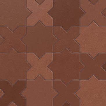 Star & Cross Original Ceramic Tile in Antique