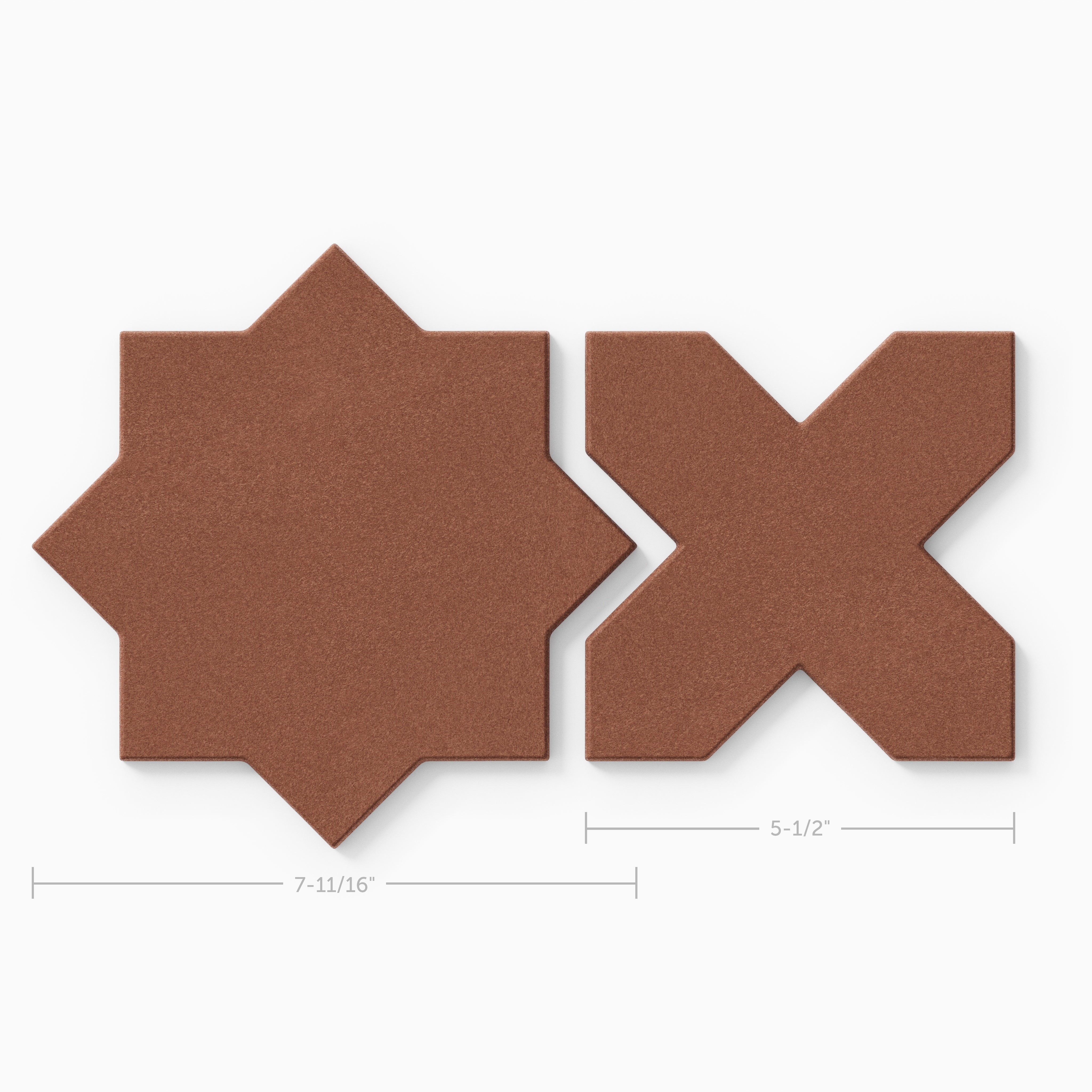 Star & Cross Original Ceramic Tile in Antique