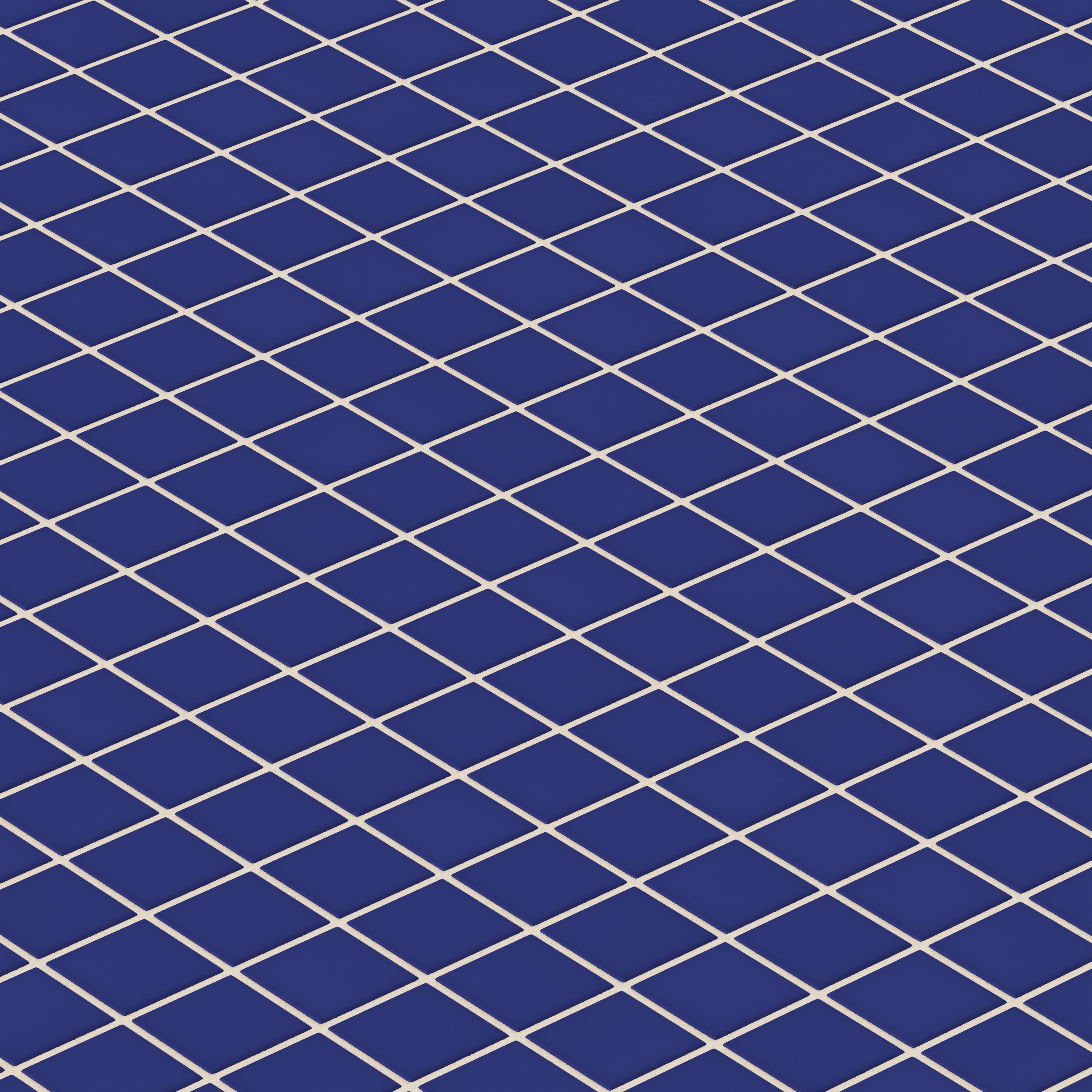 2x2 Straight Set Sheeted Original Ceramic Mosaic Tile in Azul Matte