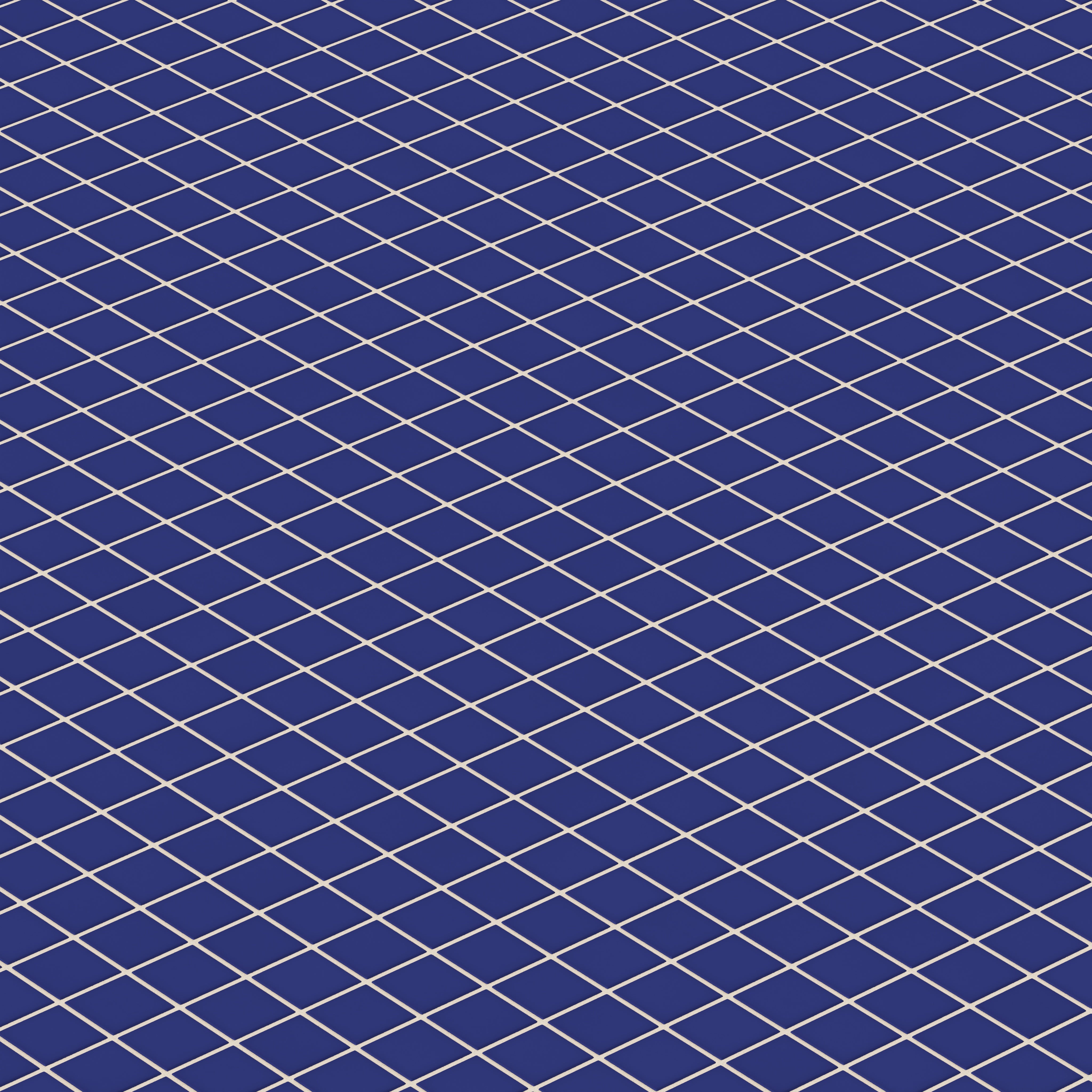 2x2 Straight Set Sheeted Original Ceramic Mosaic Tile in Azul Matte