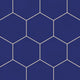 8" Hexagon Original Ceramic Tile in Azul Matte