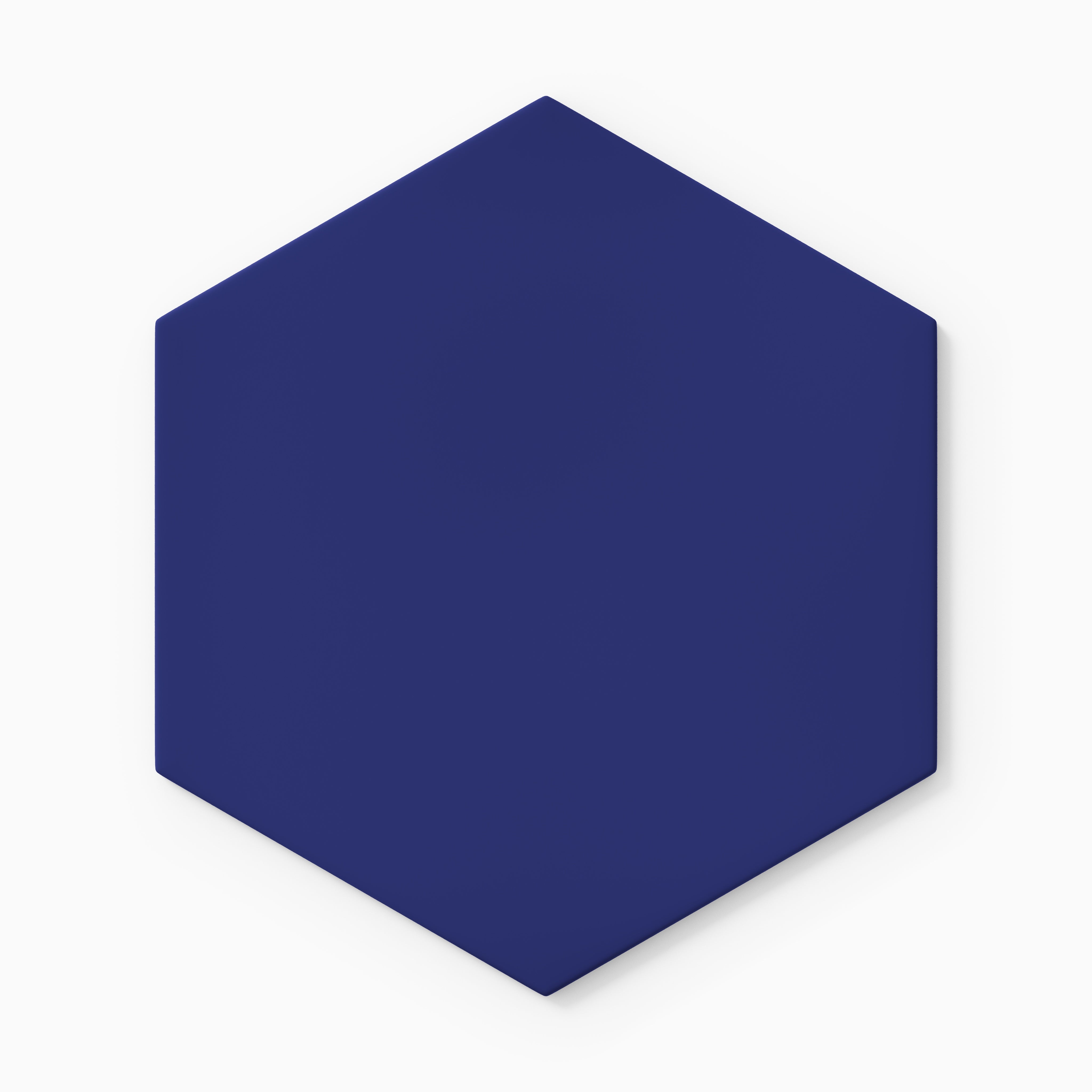 8" Hexagon Original Ceramic Tile in Azul Matte