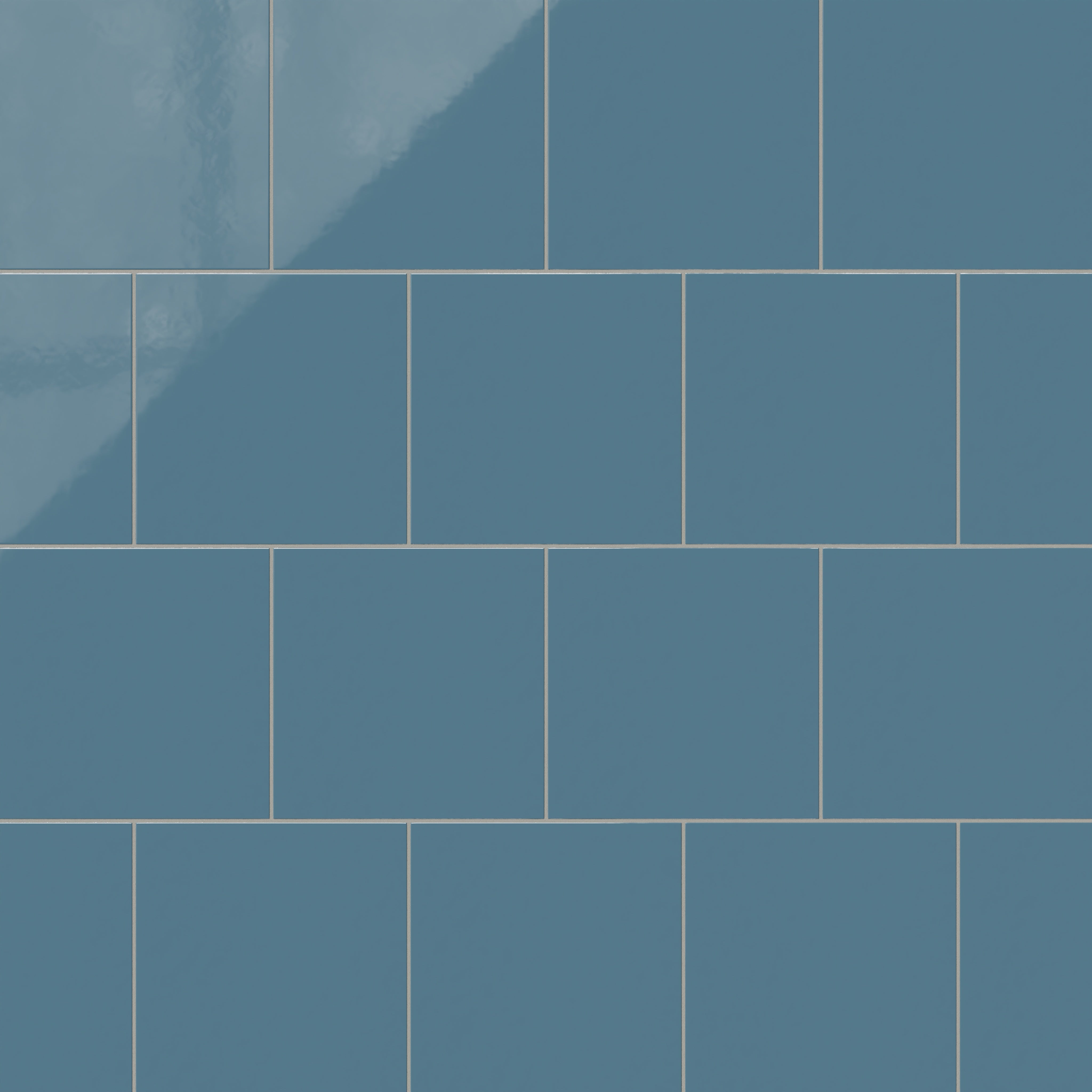 12x12 Natural Press Ceramic Tile in Azurite Gloss