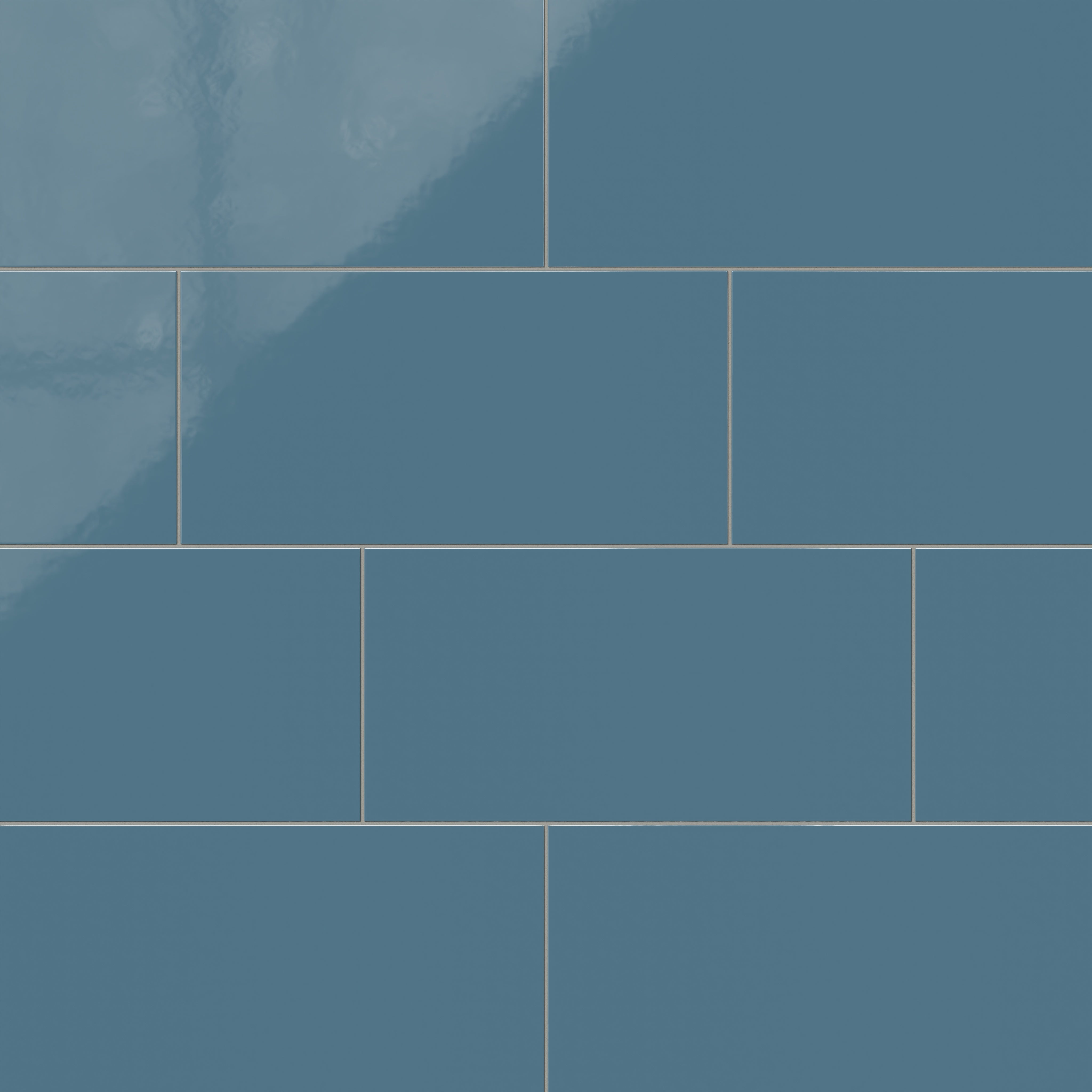 12x24 Natural Press Ceramic Tile in Azurite Gloss