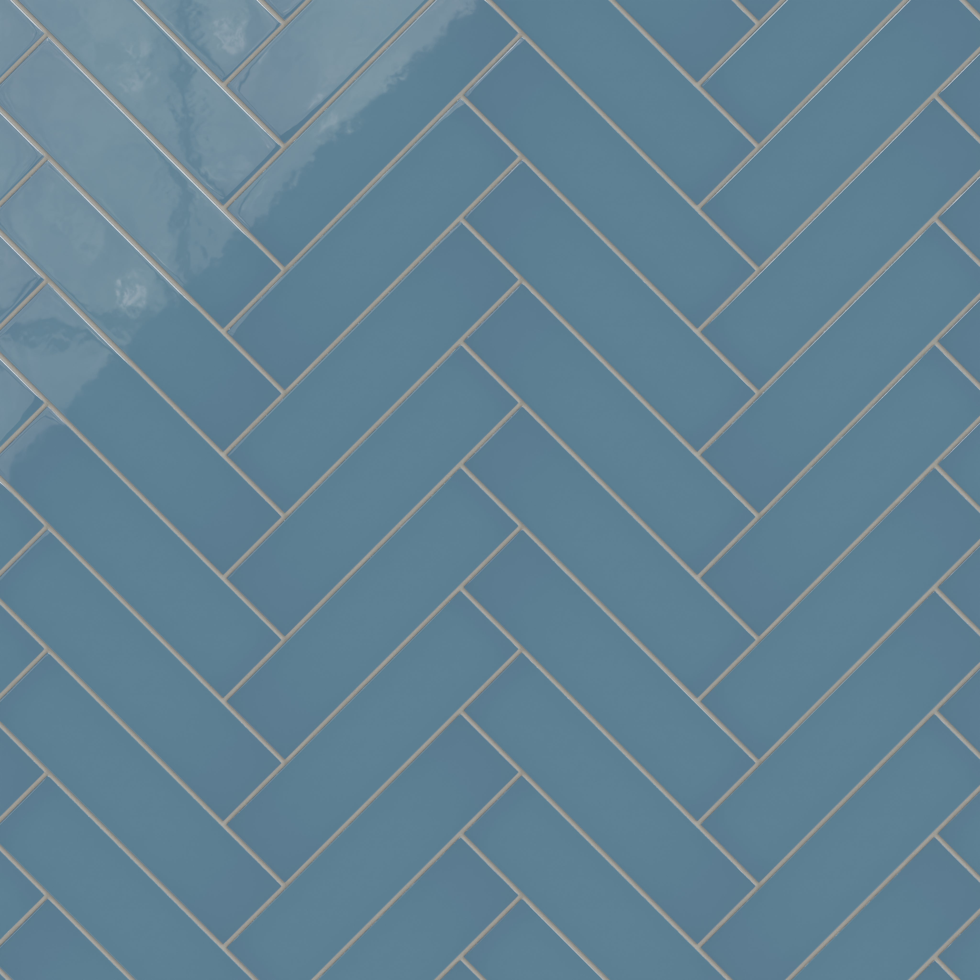 3x12 Natural Press Ceramic Tile in Azurite Gloss