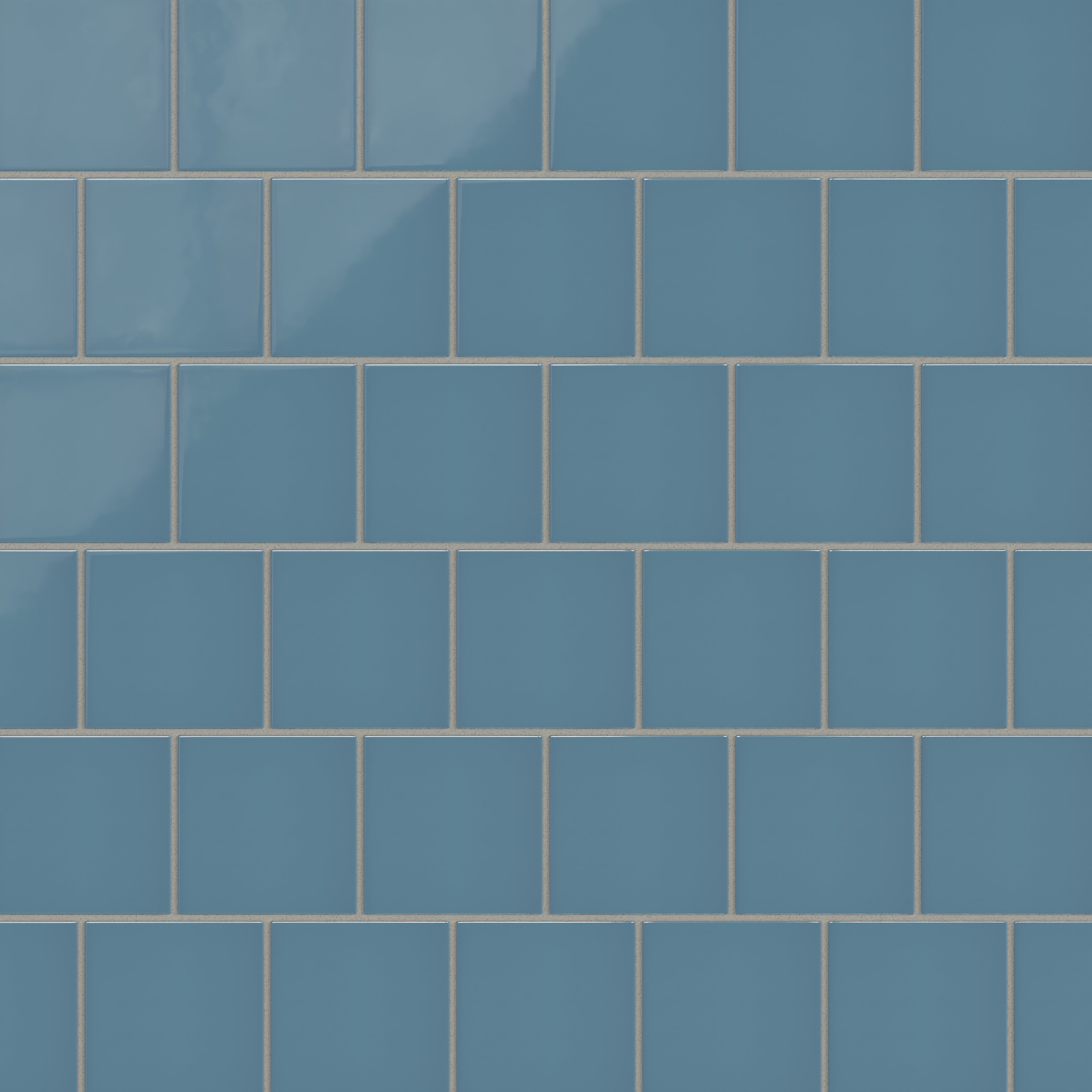 4x4 Natural Press Ceramic Tile in Azurite Gloss