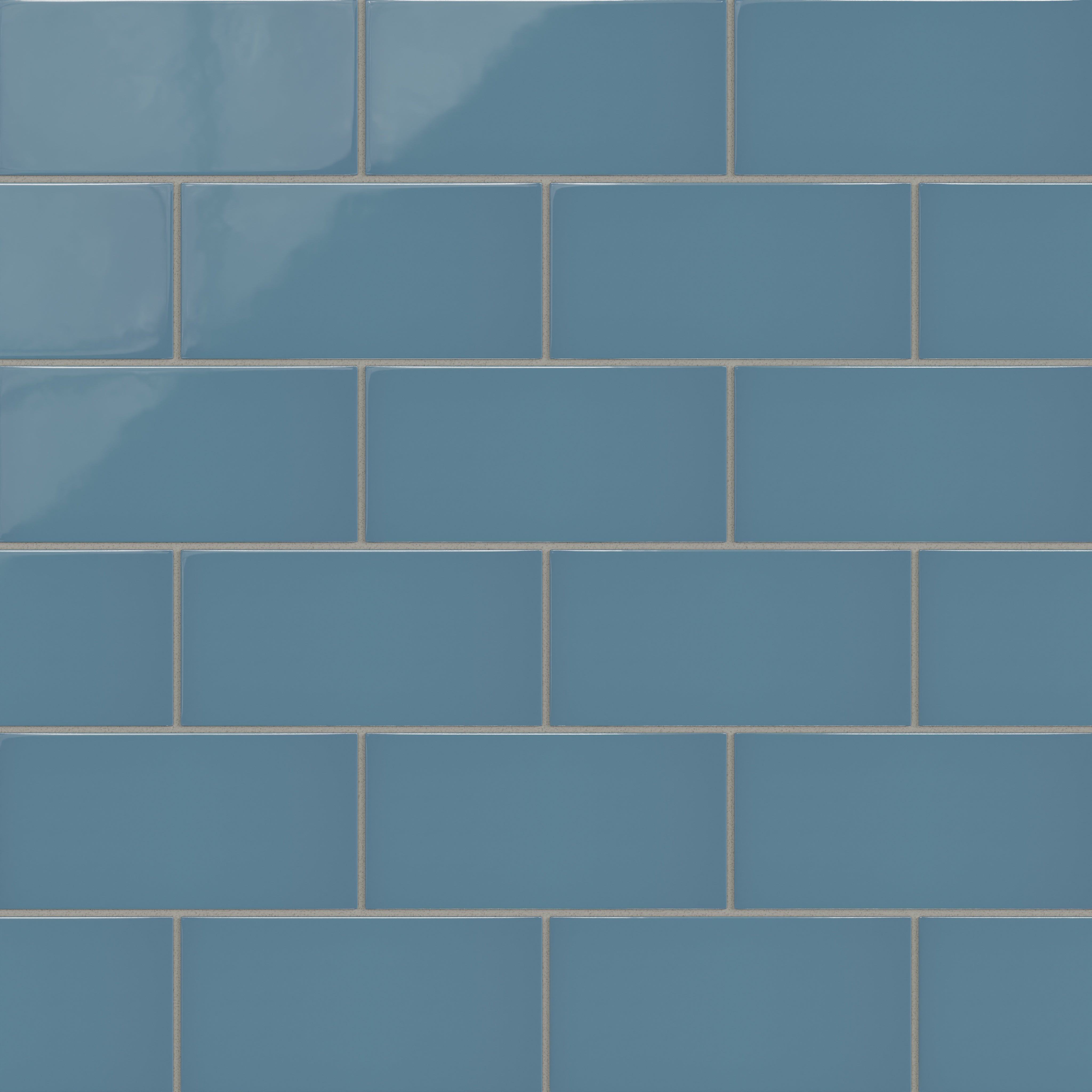 4x8 Natural Press Ceramic Tile in Azurite Gloss