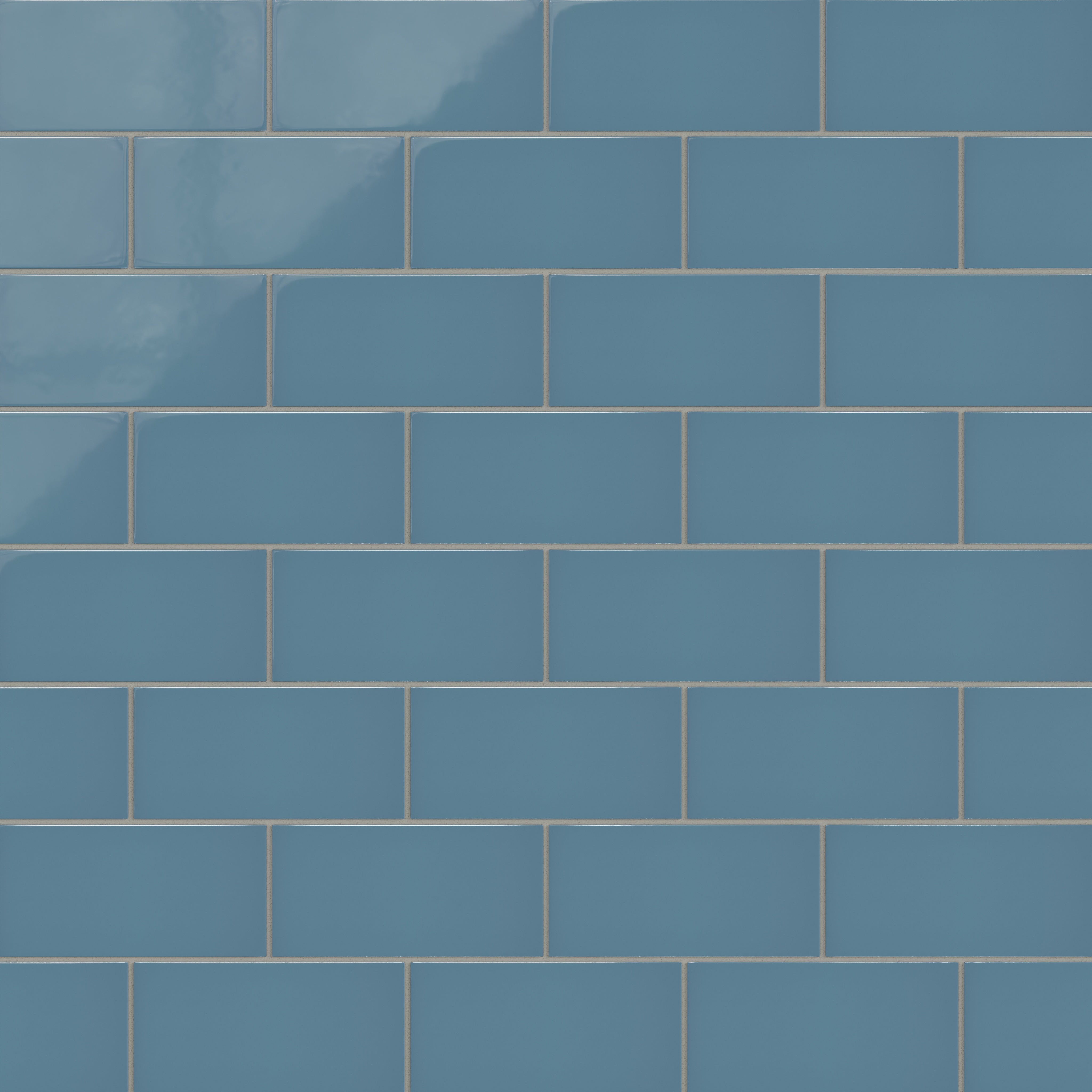 4x8 Natural Press Ceramic Tile in Azurite Gloss