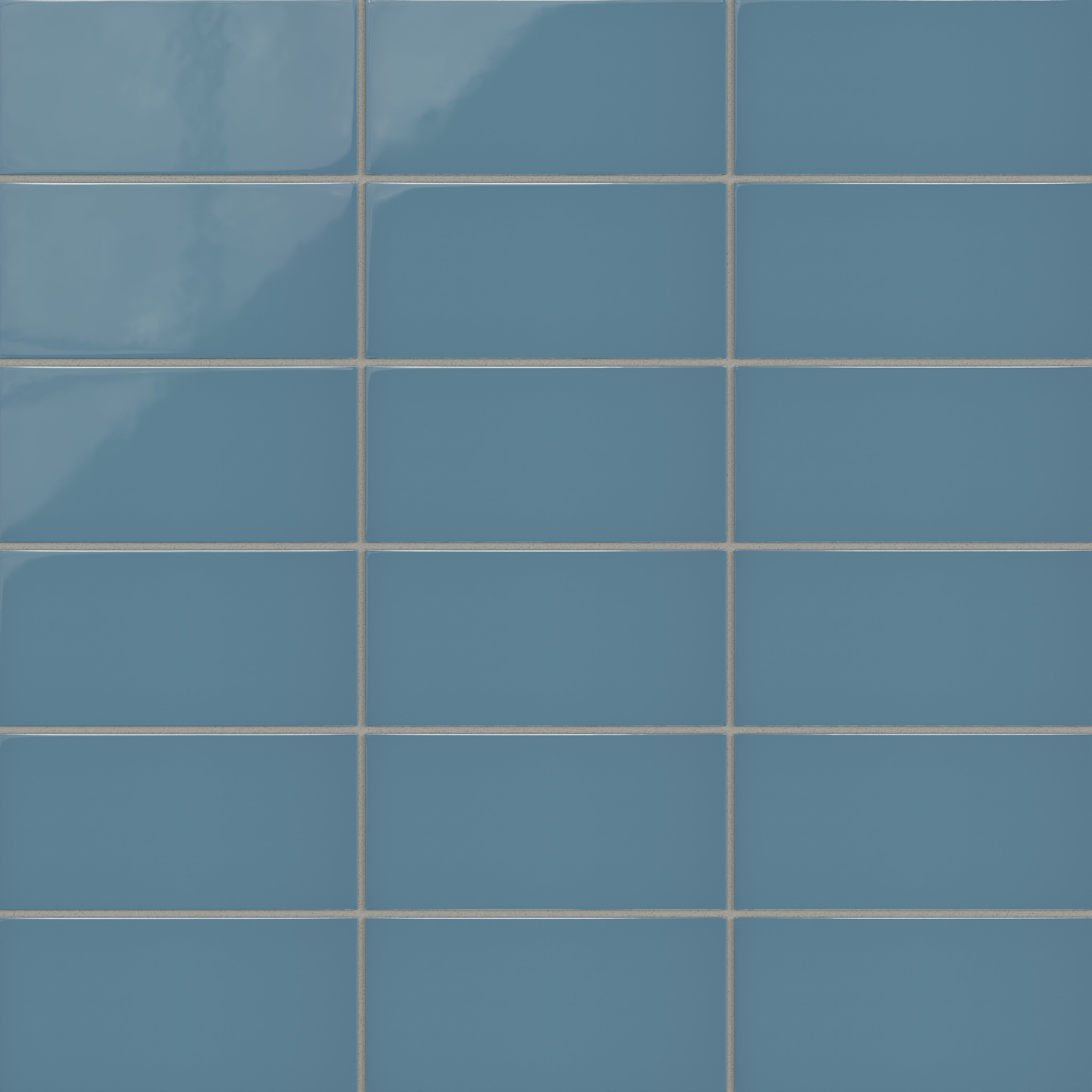 4x8 Natural Press Ceramic Tile in Azurite Gloss