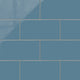 6x12 Natural Press Ceramic Tile in Azurite Gloss