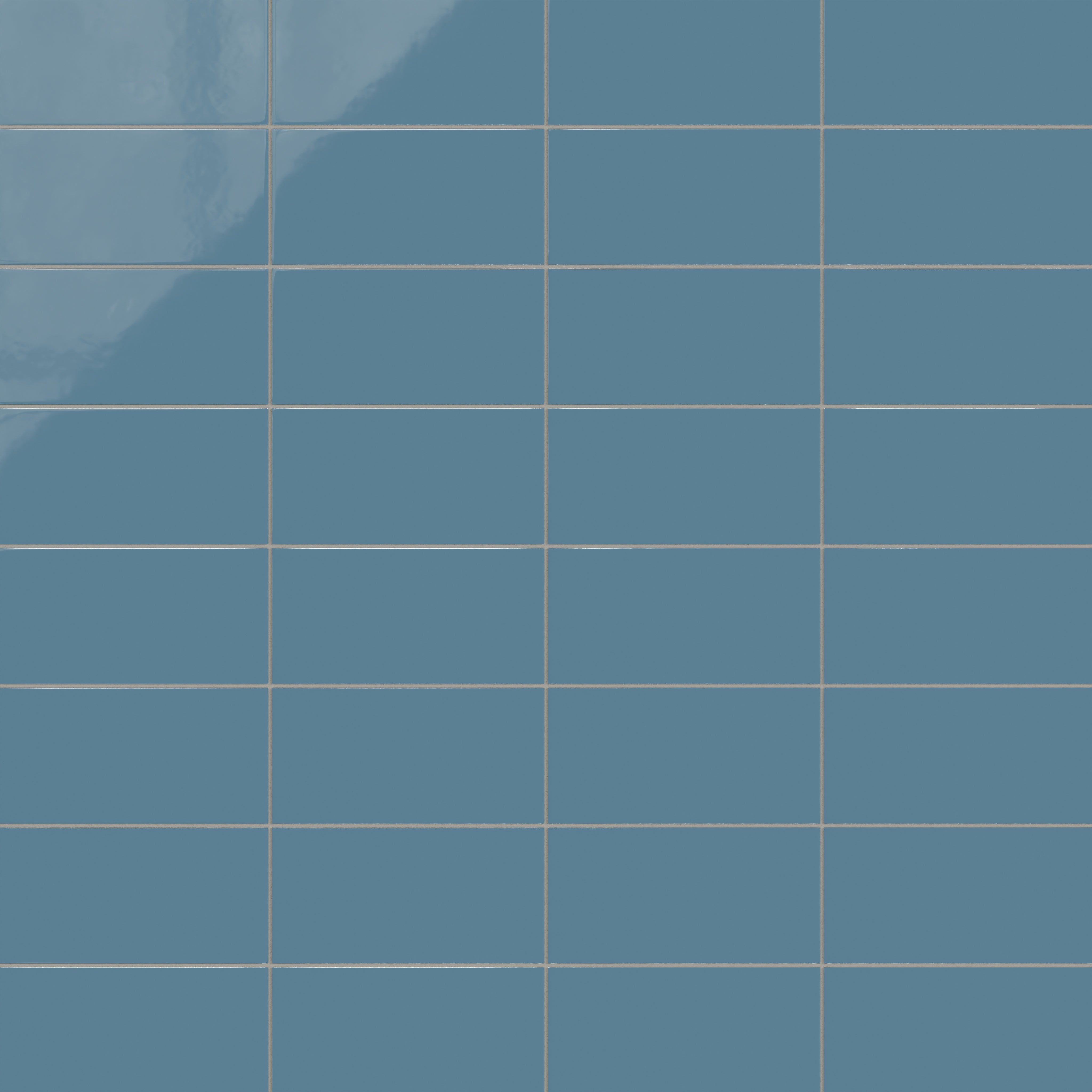 6x12 Natural Press Ceramic Tile in Azurite Gloss