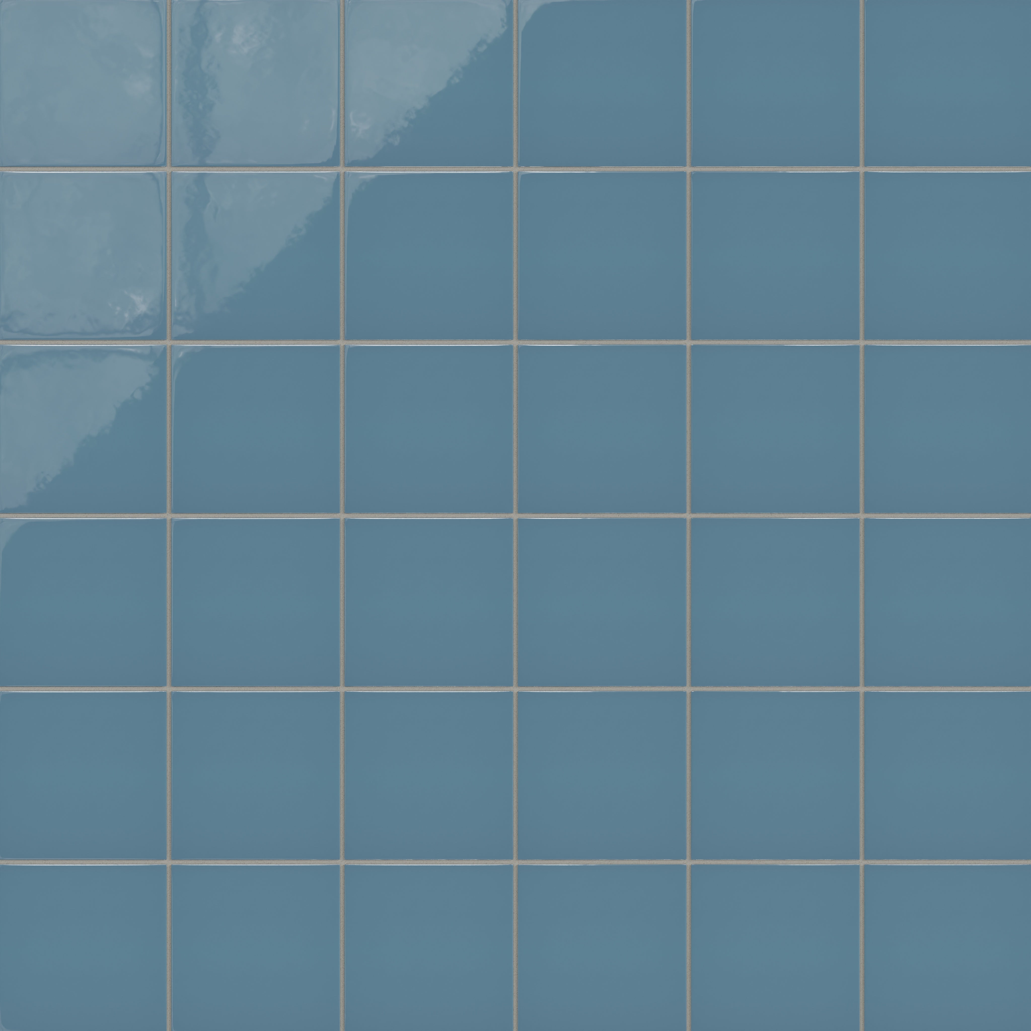6x6 Natural Press Ceramic Tile in Azurite Gloss