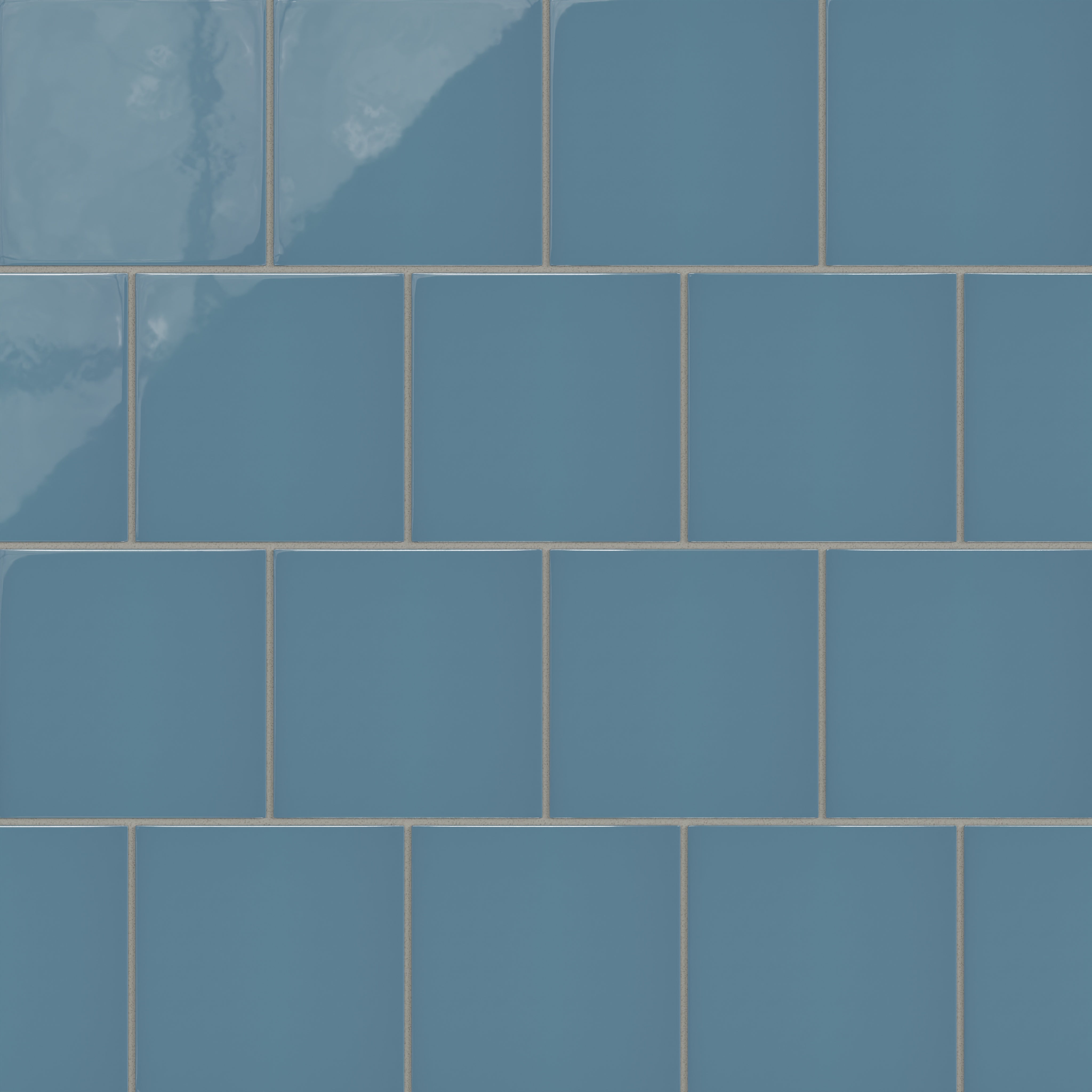 6x6 Natural Press Ceramic Tile in Azurite Gloss