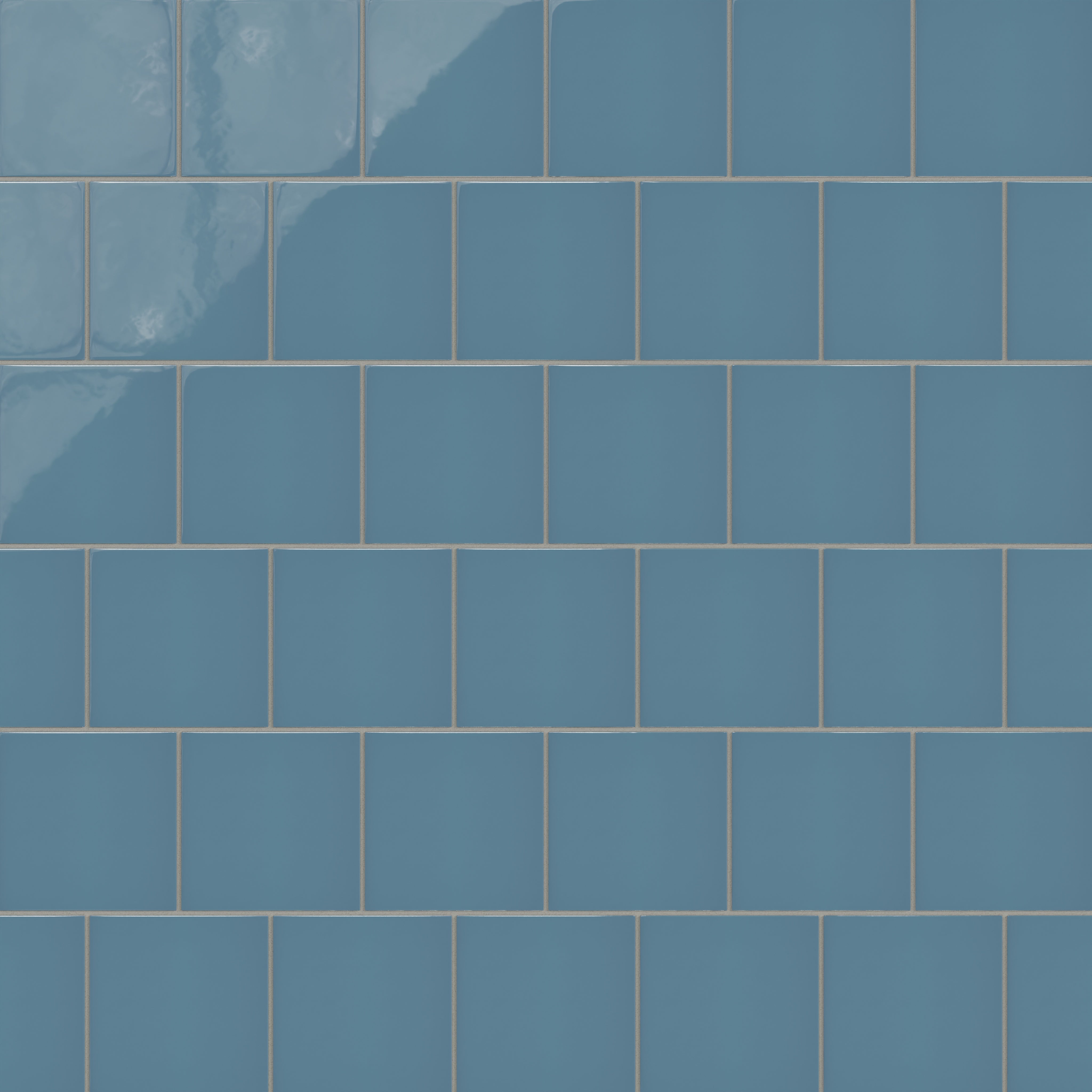 6x6 Natural Press Ceramic Tile in Azurite Gloss