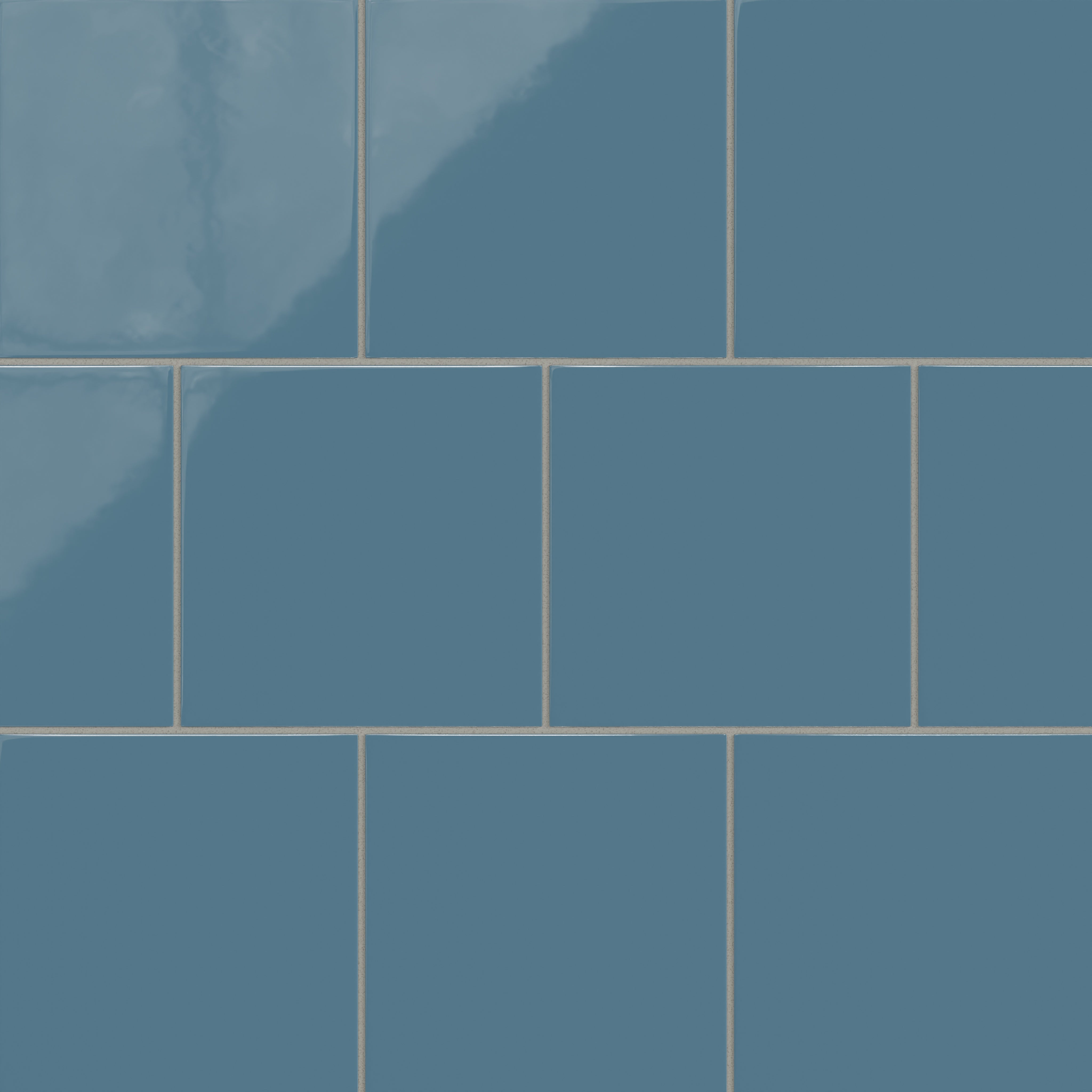 8x8 Natural Press Ceramic Tile in Azurite Gloss