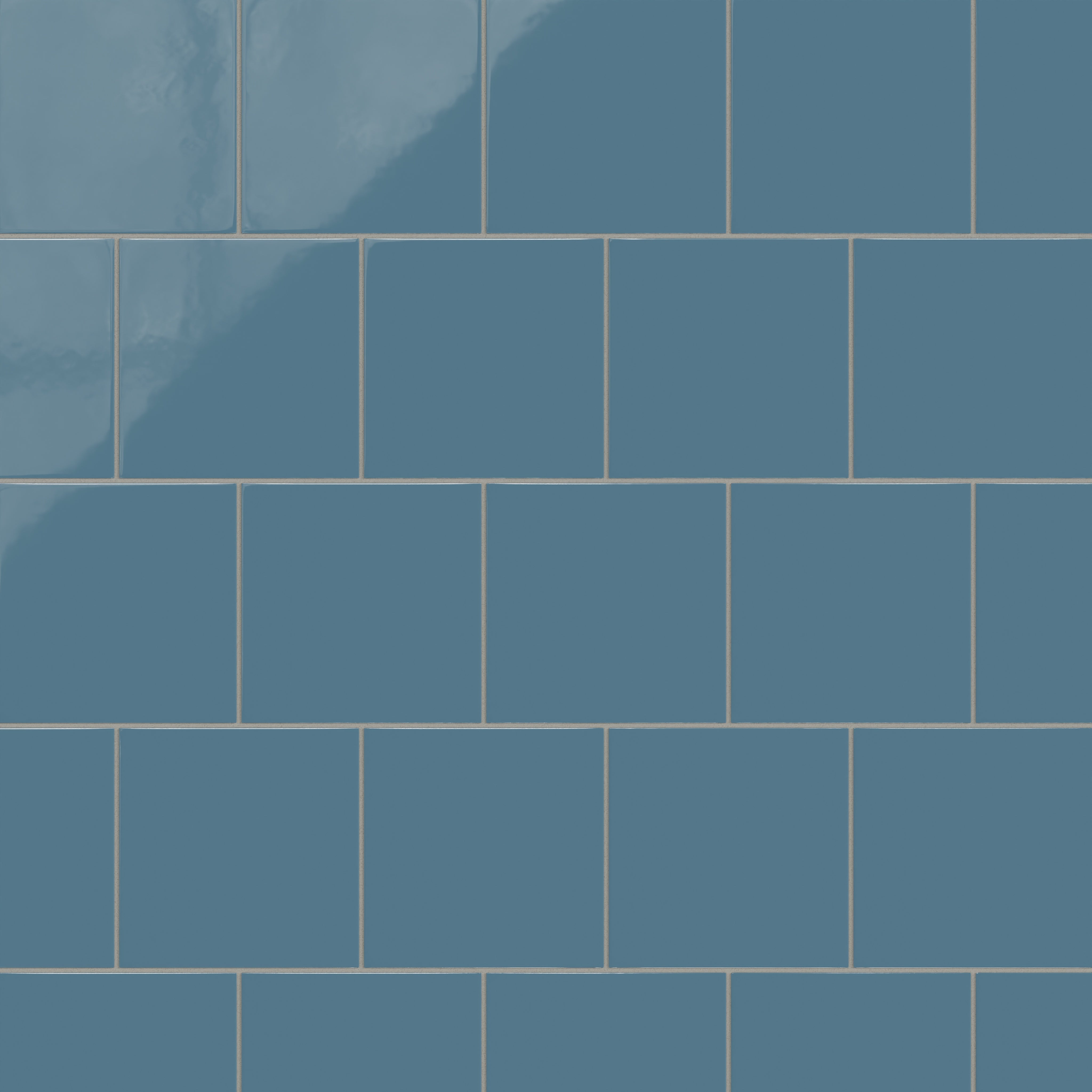 8x8 Natural Press Ceramic Tile in Azurite Gloss