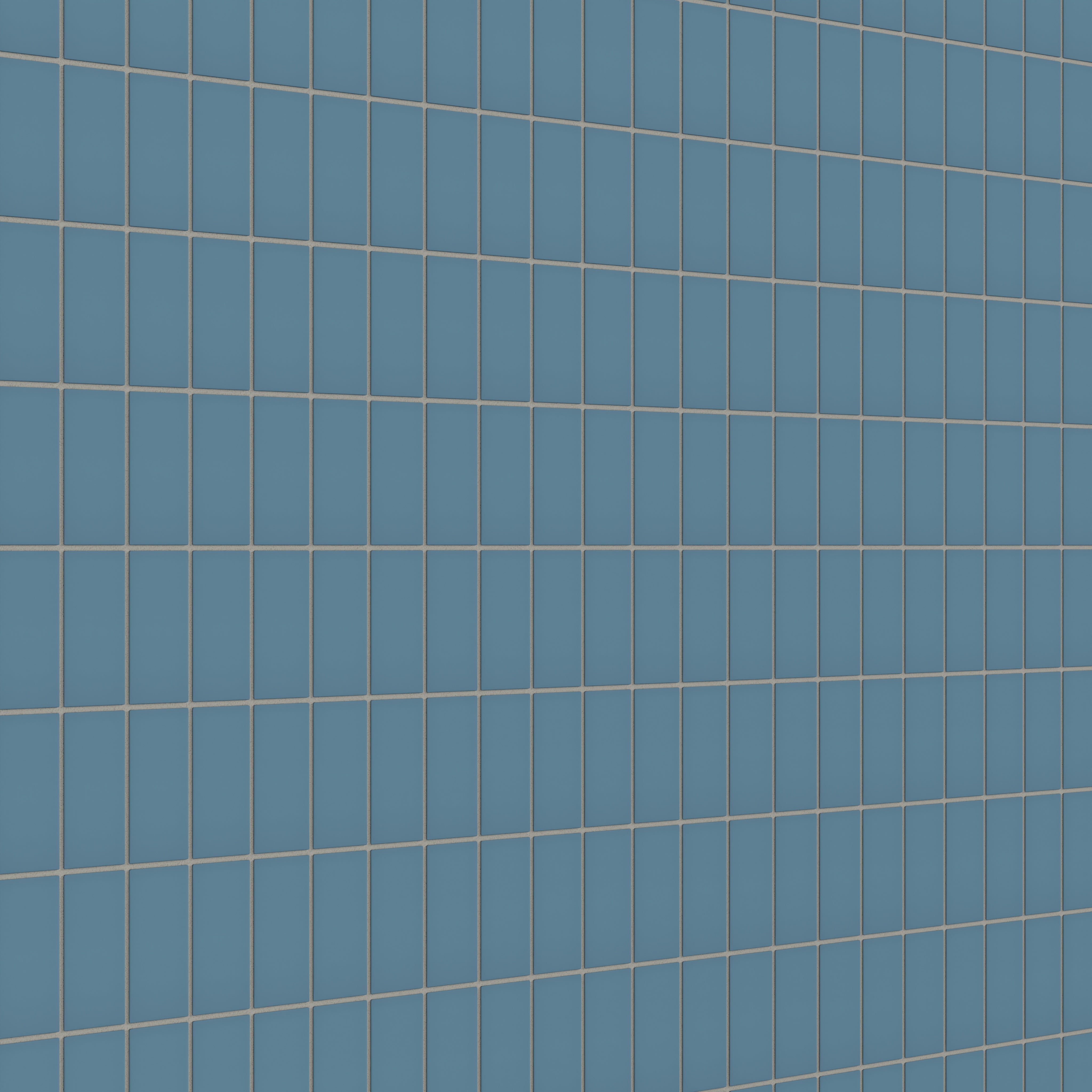 2x4 Straight Set Sheeted Natural Press Ceramic Mosaic Tile in Azurite Matte
