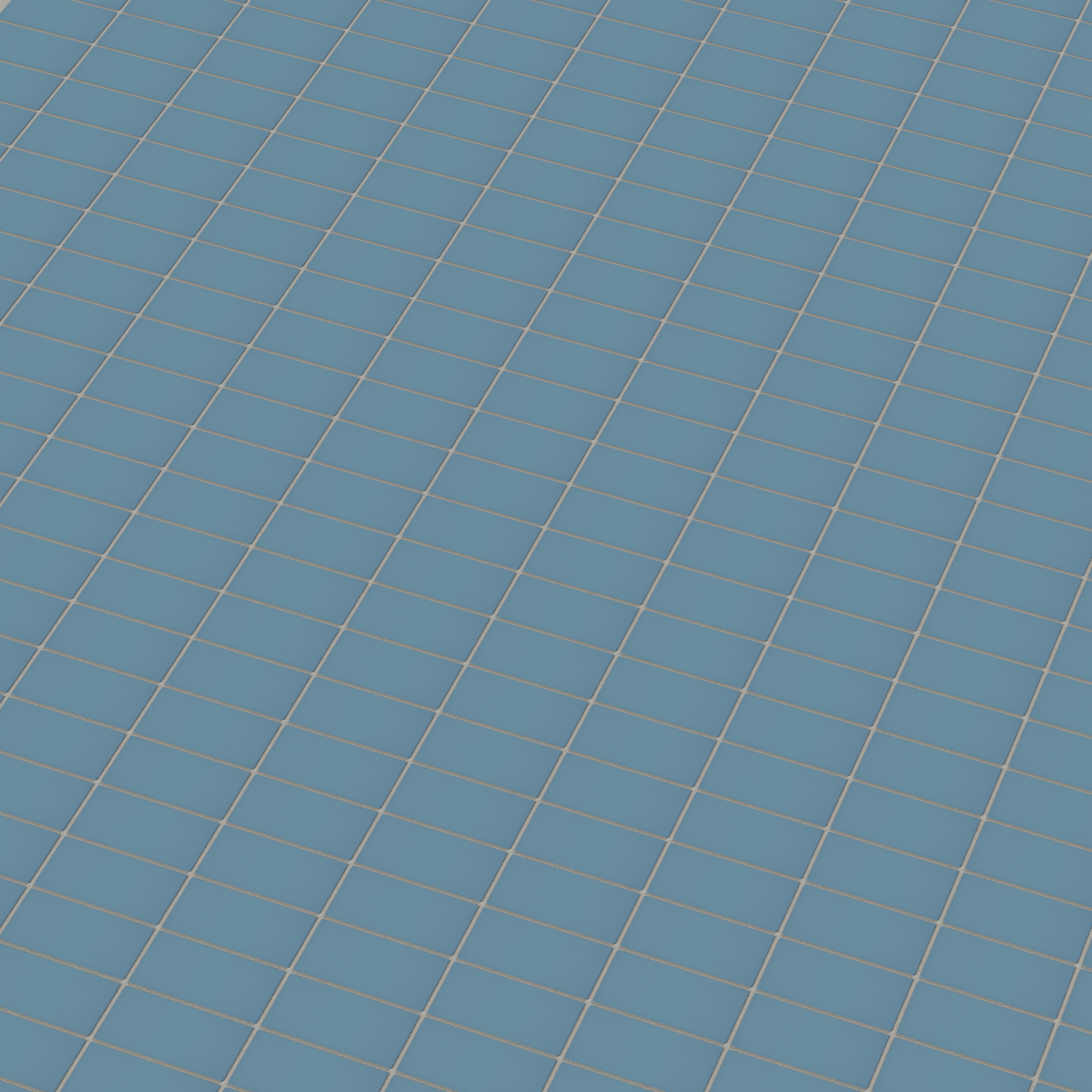 2x4 Straight Set Sheeted Natural Press Ceramic Mosaic Tile in Azurite Matte