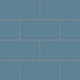 6x12 Natural Press Ceramic Tile in Azurite Matte