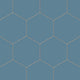 8" Hexagon Natural Press Ceramic Tile in Azurite Matte