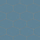 Elongated Hexagon Natural Press Ceramic Tile in Azurite Matte