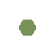 4" Hexagon Original Ceramic Tile in Kelp Matte