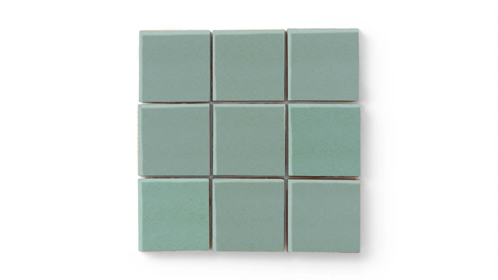 3x3 Straight Set Sheeted Original Ceramic Mosaic Tile in Amalfi Coast Matte