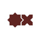 Star & Cross Original Ceramic Tile in Vintage Leather Gloss