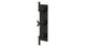Flatiron Three Handle Wall Mount Shower Trim with Linear Cross/Linear Lever Handles in Blackened Nickel