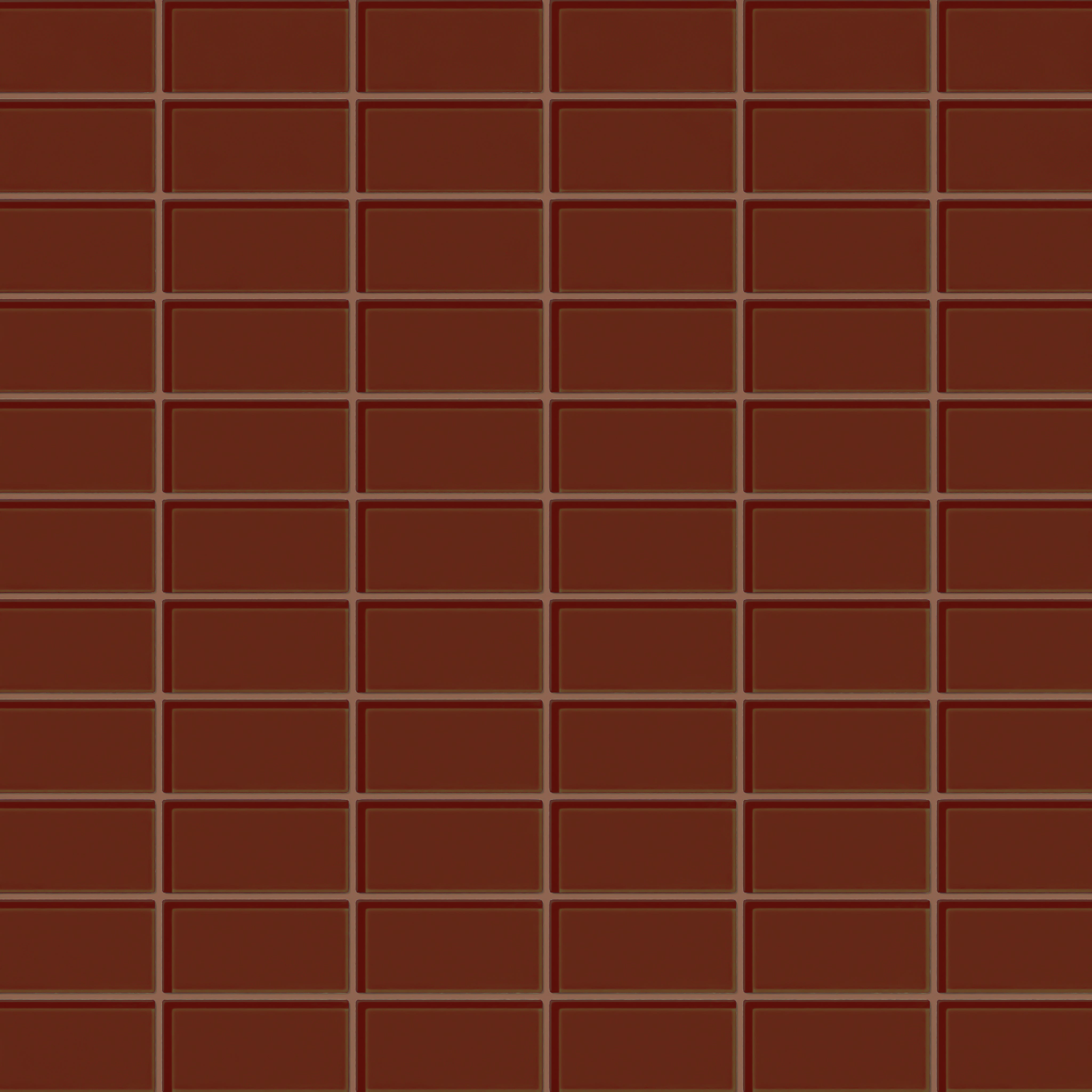 2x4 Straight Set Sheeted Glass Mosaic Tile in Pheasant Gloss