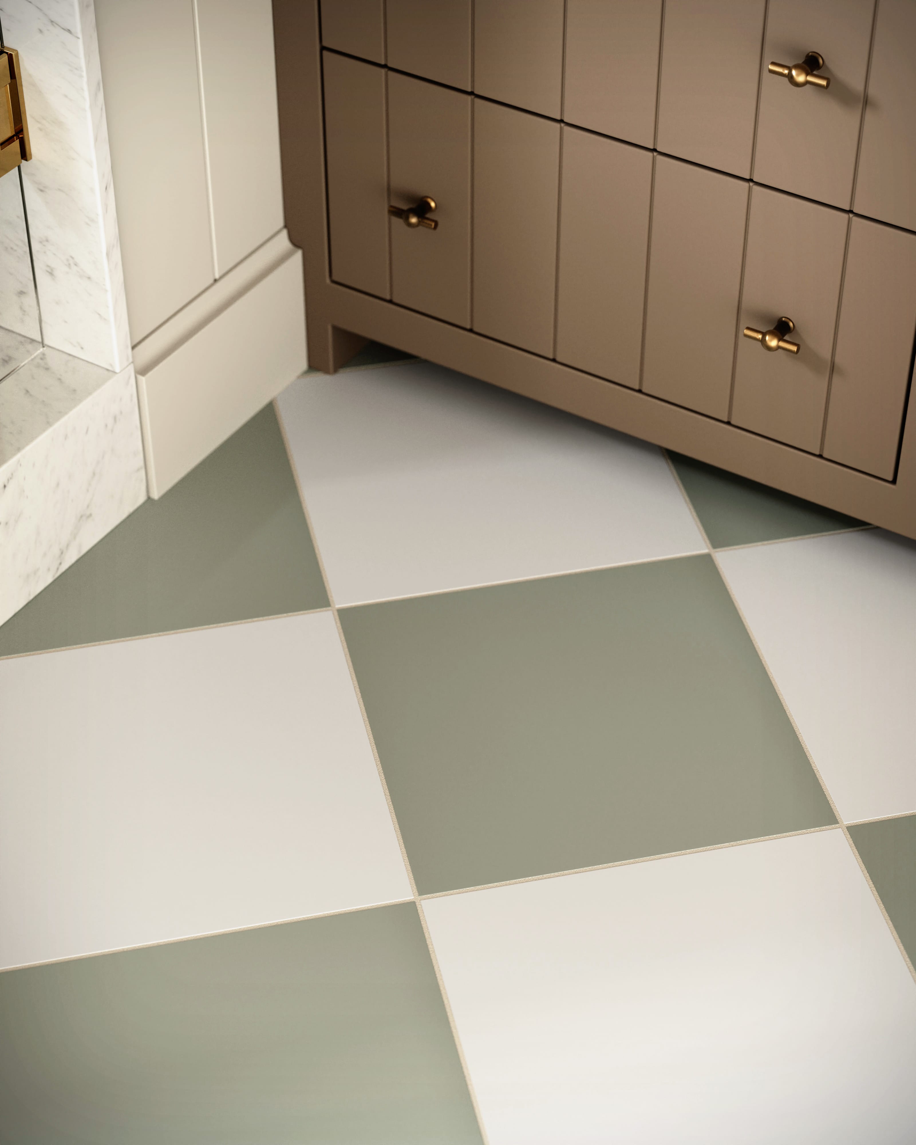 12x12 Natural Press Ceramic Tile in Salt Creek and Manzanita