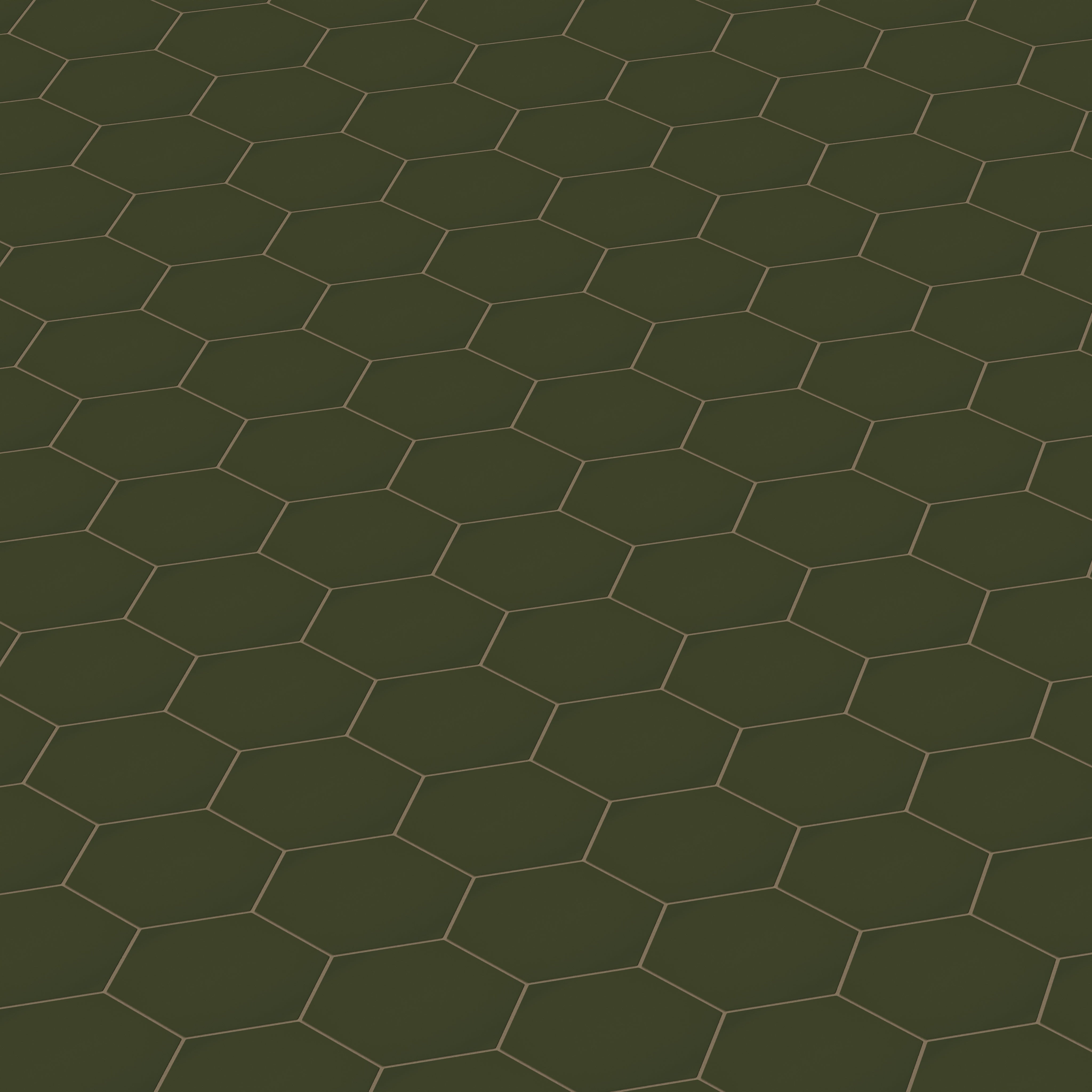 8" Hexagon Natural Press Ceramic Tile in Green Apatite Matte