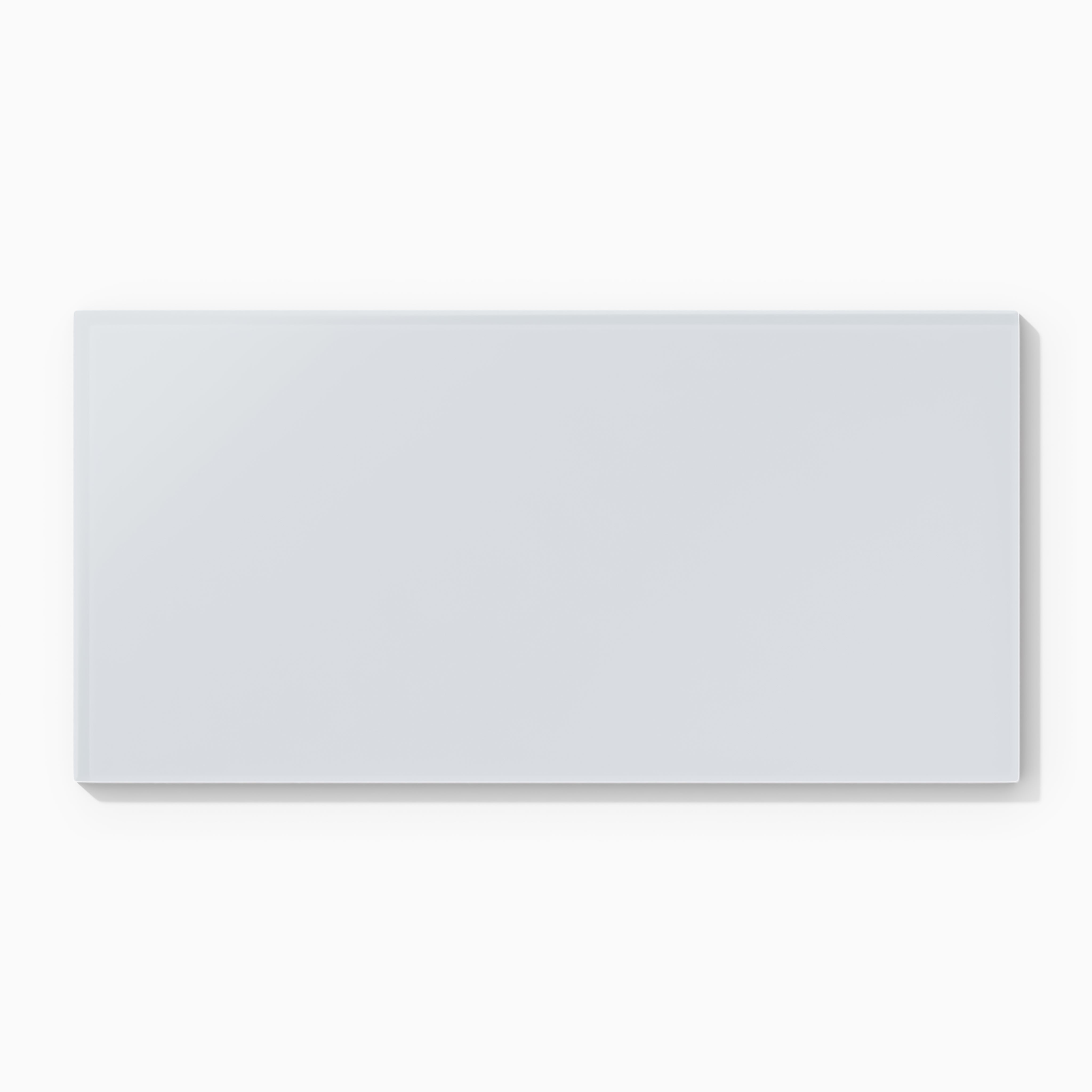 6x12 Glass Tile in Snowy Owl Matte