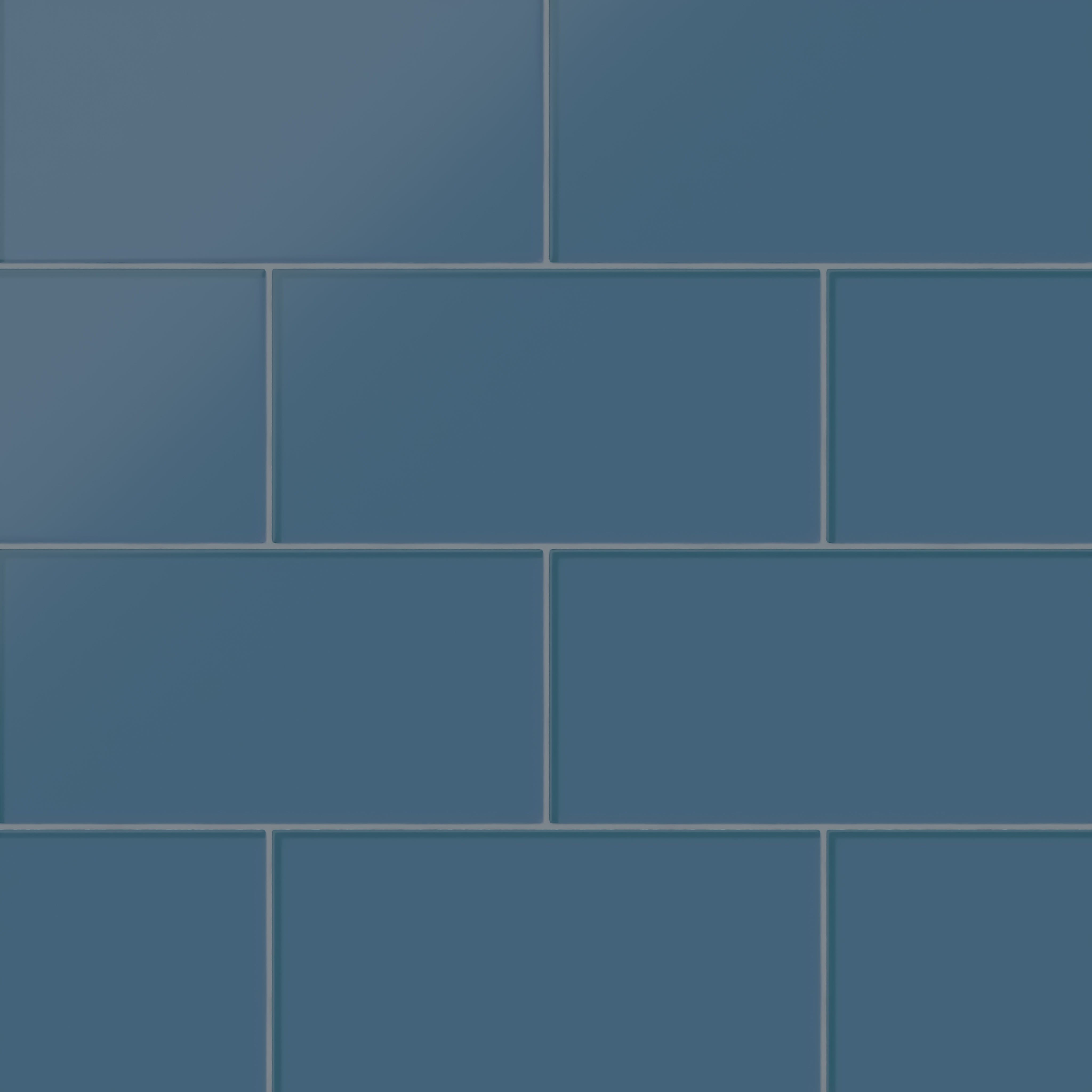 6x12 Glass Tile in Blue Jay Matte