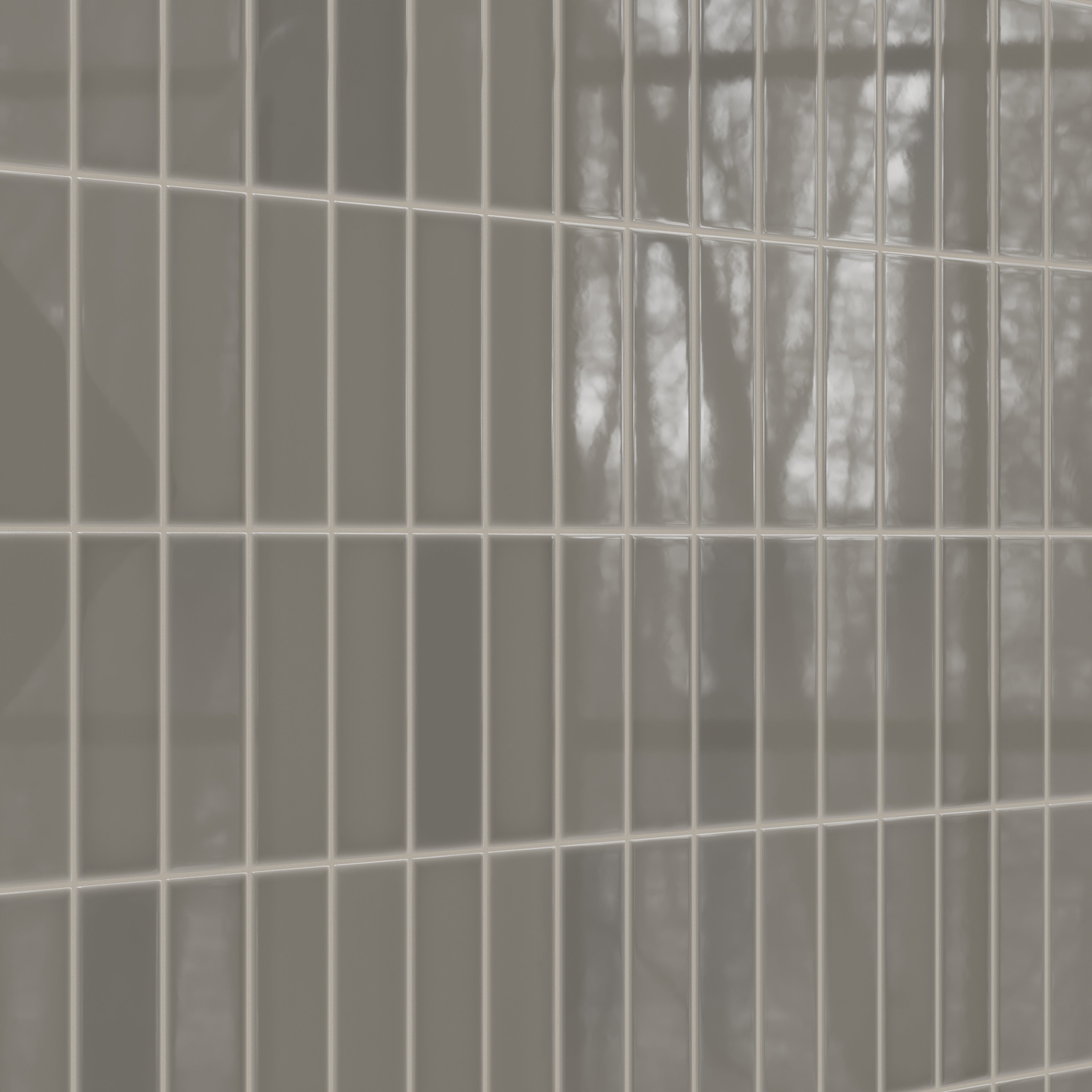 3x9 Natural Press Ceramic Tile in Timberline Gloss