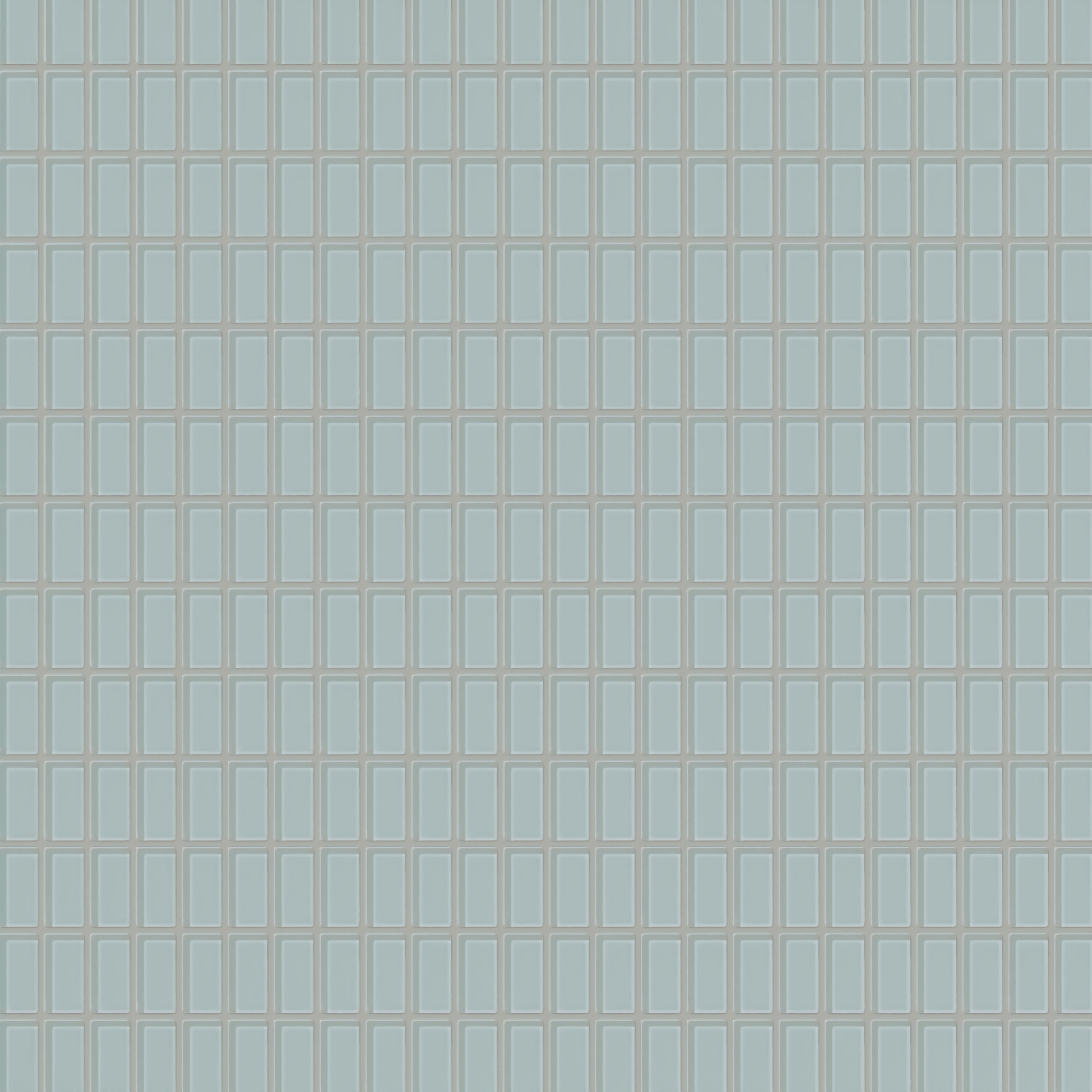 1x2 Straight Set Sheeted Glass Mosaic Tile in Great Blue Heron Gloss