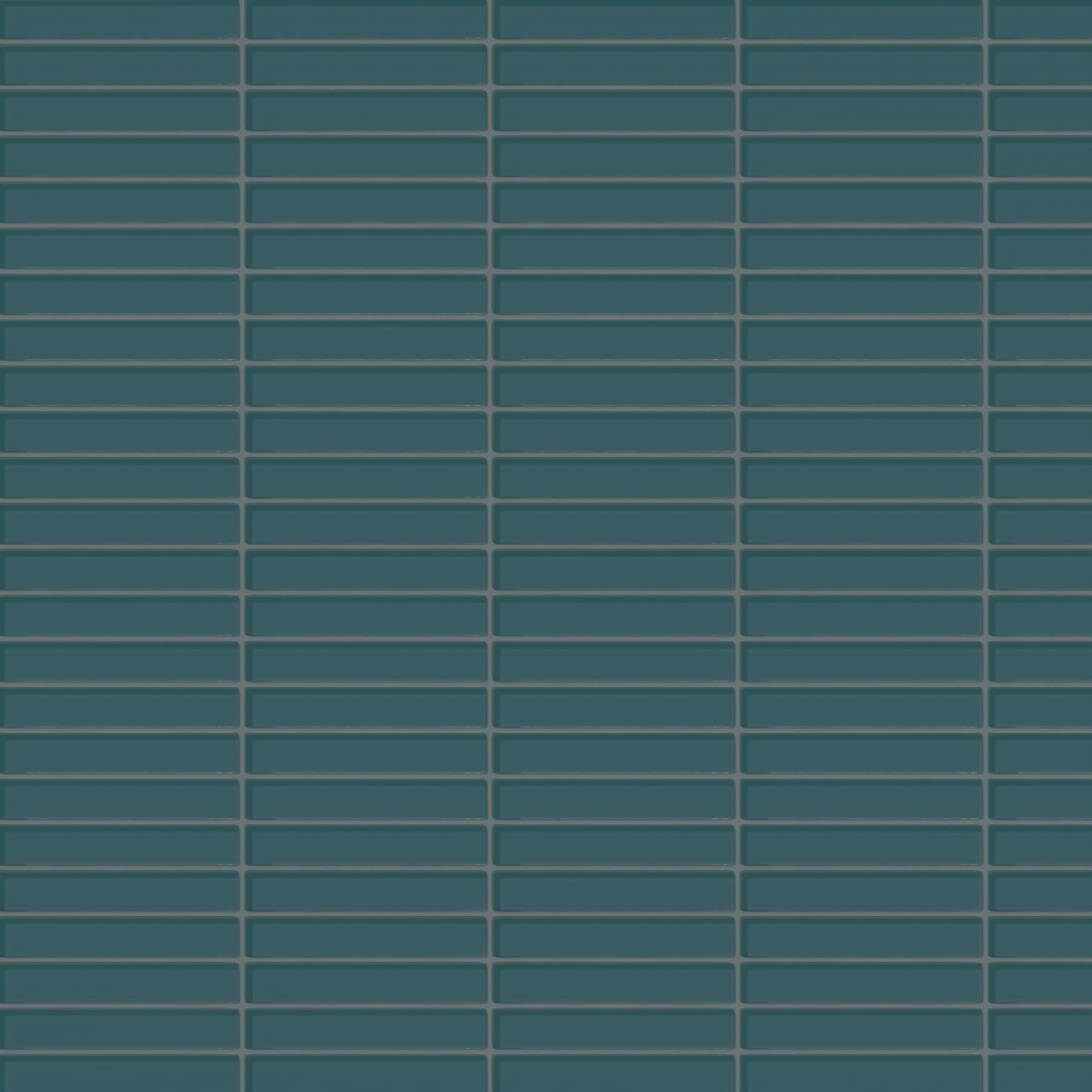 1x6 Straight Set Sheeted Glass Mosaic Tile in Magpie Gloss
