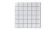 2x2 Straight Set Sheeted Natural Press Ceramic Mosaic Tile in Tin Oxide Matte