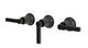 Emerson Three Handle Wall Mount Bath Trim with Diverter/Volume Control and Classic Lever Handles in Oil Rubbed Bronze