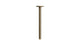 Flatiron 12" Straight Shower Arm with Flange in Antique Brass