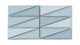 Right Scalene Triangle Original Ceramic Tile in Crater Lake Gloss