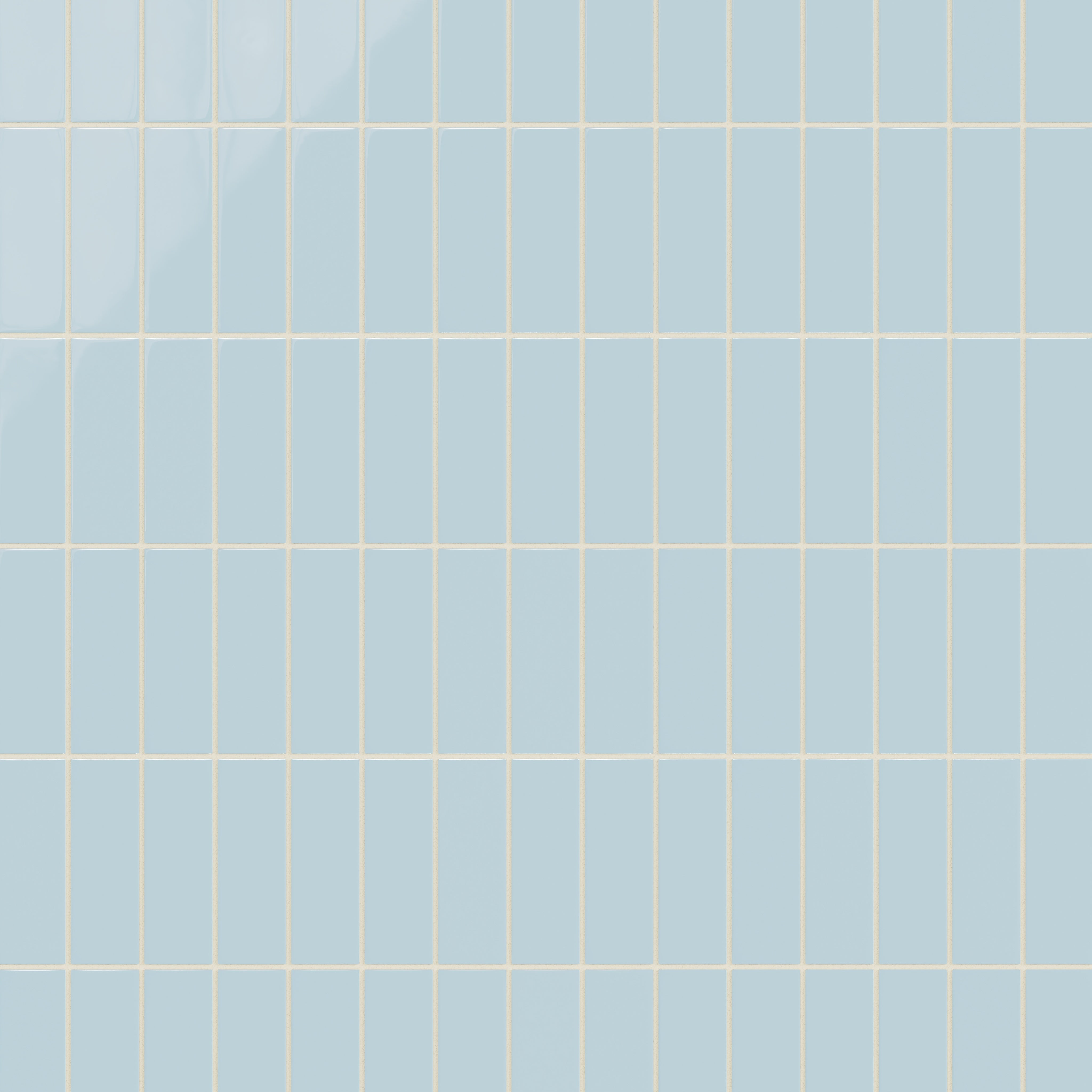 2x6 Natural Press Ceramic Tile in Egyptian Blue Gloss