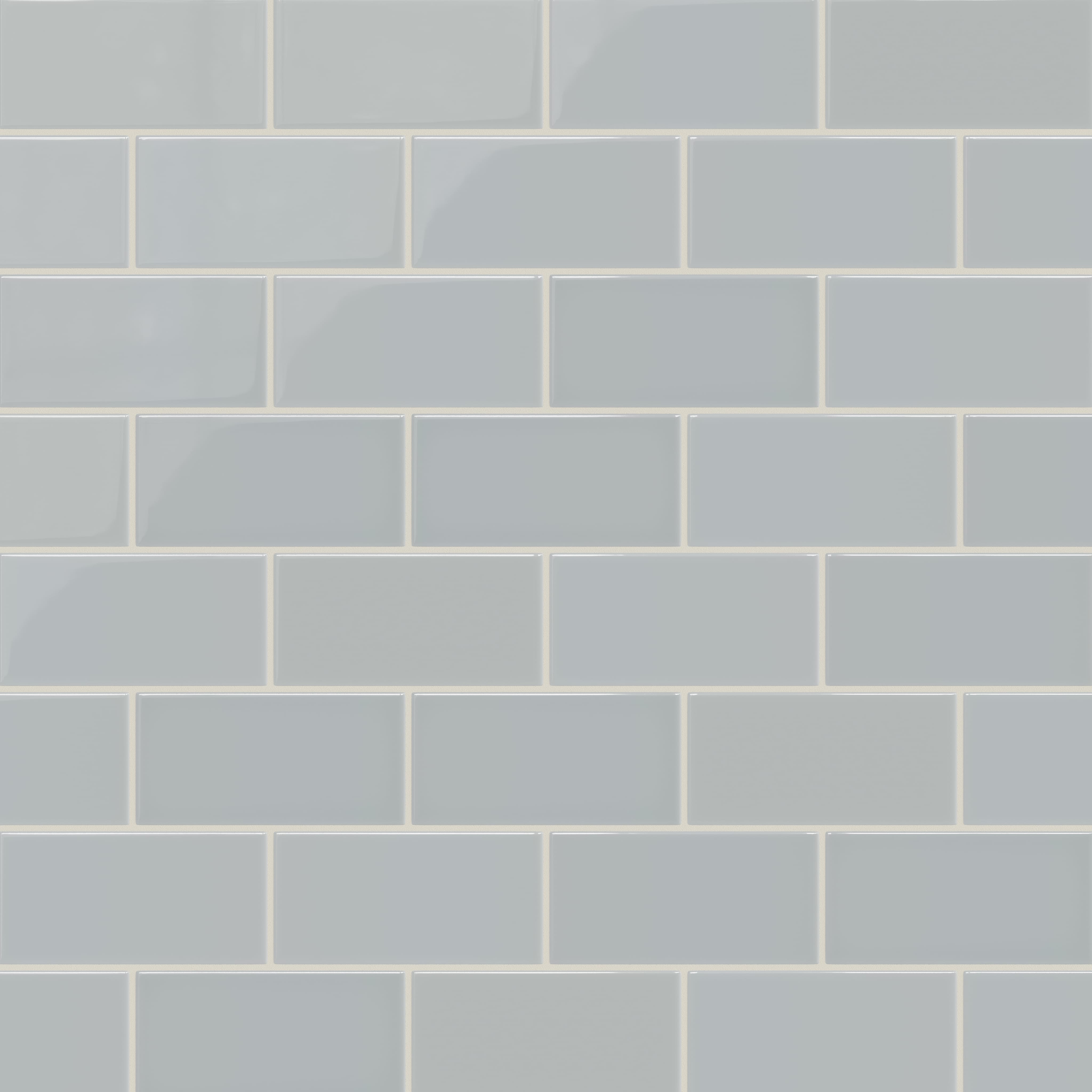 type I drop gray×blue rose stina M Alberta Blue 3x6 Gloss Natural Press Ceramic Tile - Quick Ship