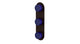 Foundry Three Handle Wall Mount Shower Trim with Groove Ceramic Knob Handles in Architectural Copper