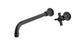 Emerson One Handle Wall Mount 12" Lavatory Faucet with Defined Cross Handle in Oil Rubbed Bronze
