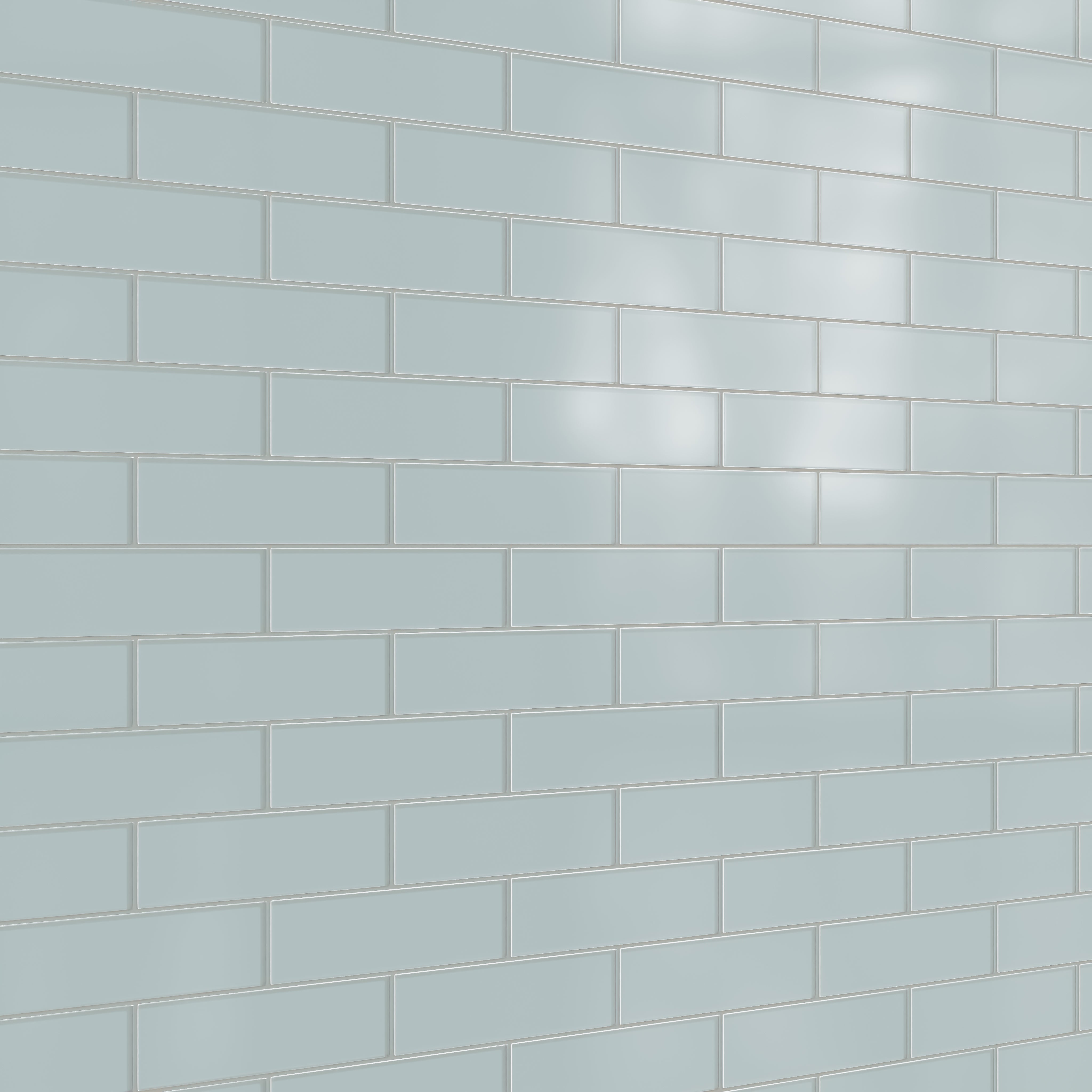 3x12 Glass Tile in Great Blue Heron Matte