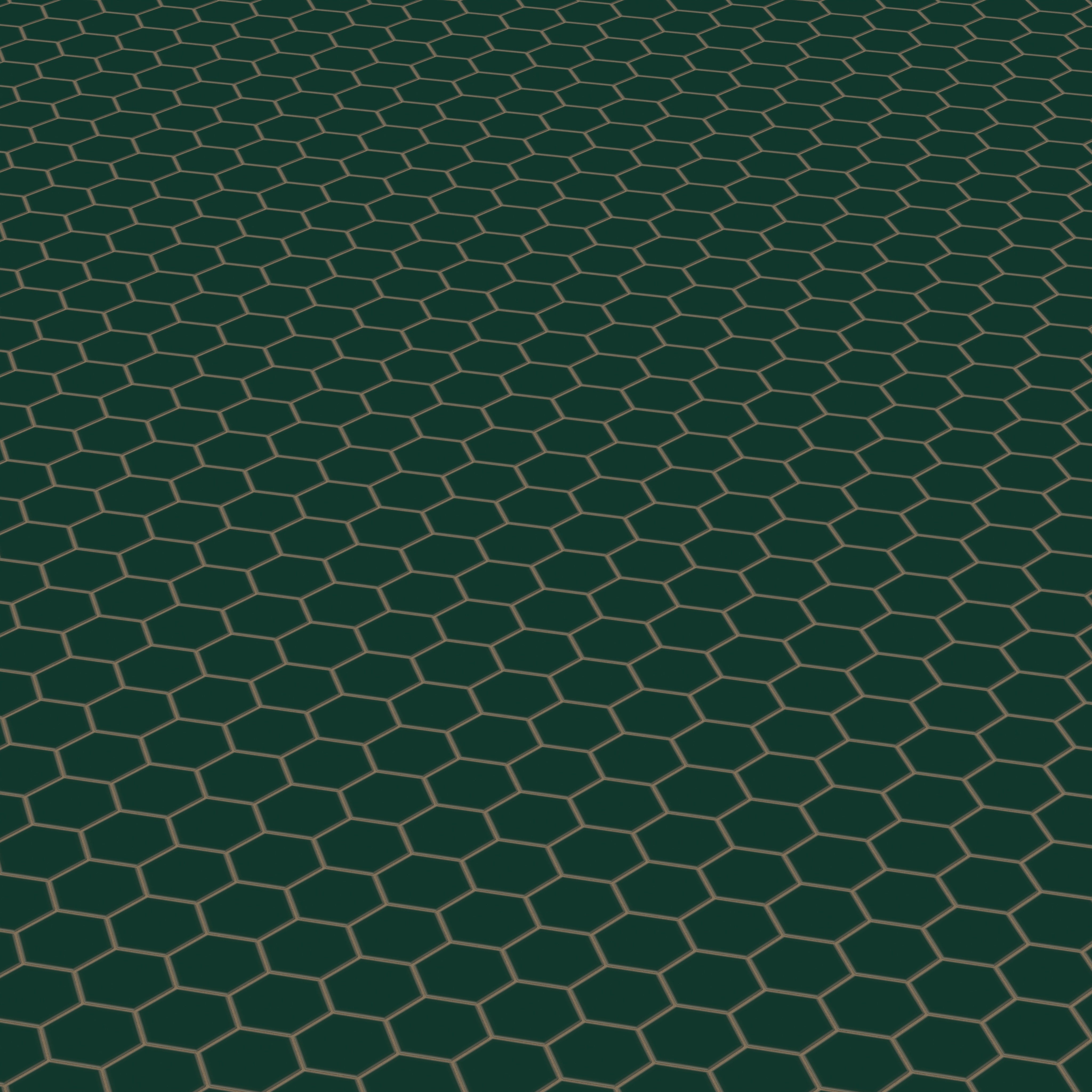 4" Hexagon Original Ceramic Tile in Evergreen Matte